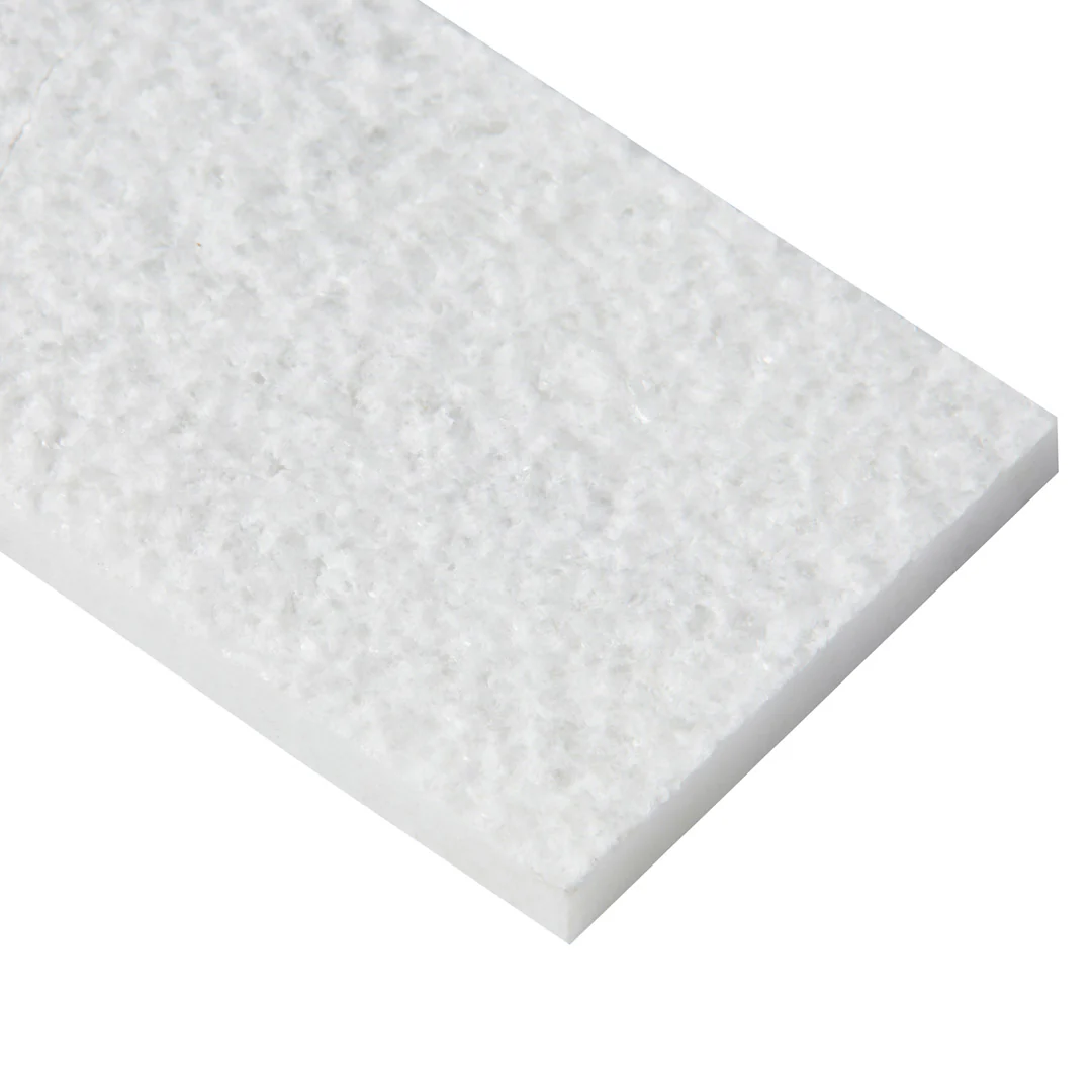 Shift Hammer Rectangle Mosaic 3X8 White Textured - Image 4