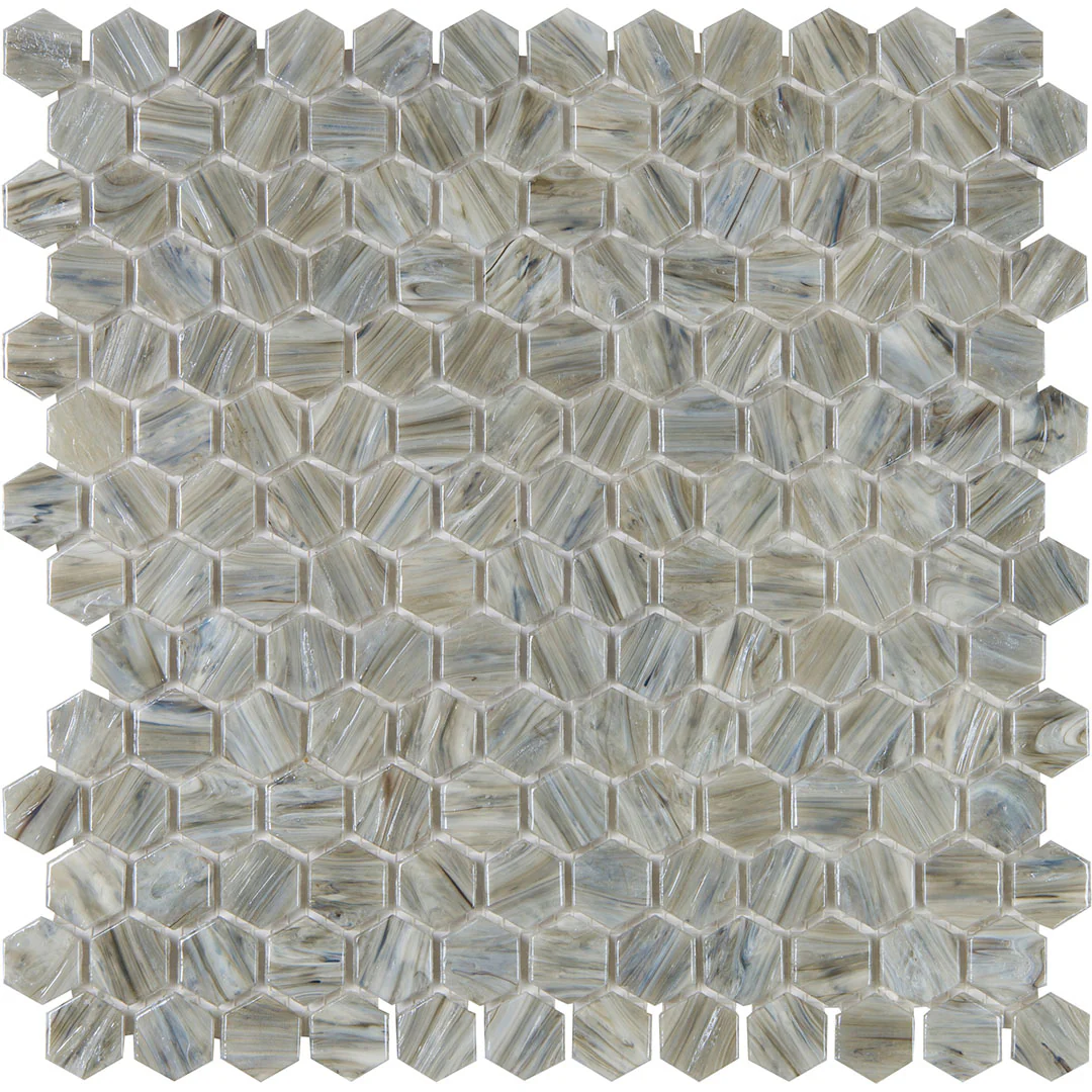 Shimmer Hexagon Mosaic 12X12 Driftwood Textured - Image 2