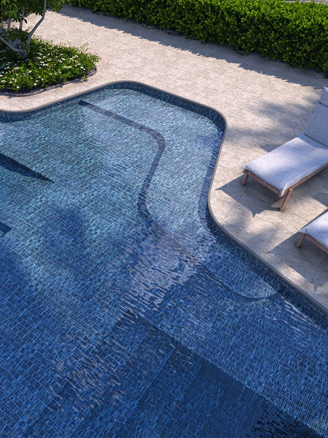 Shimmer Rectangle Mosaic 12X12 Marina Textured - Image 2