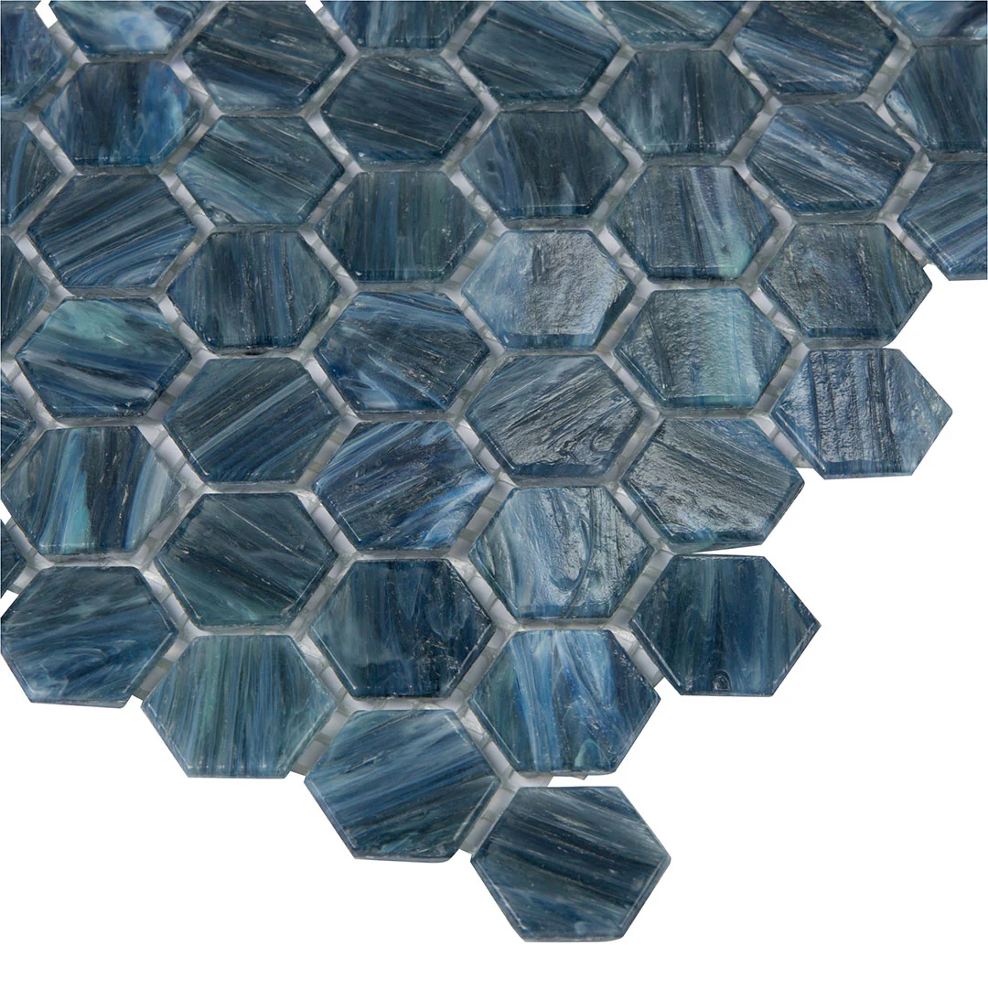 Shimmer Hexagon Mosaic 12X12 Marina Textured - Image 3