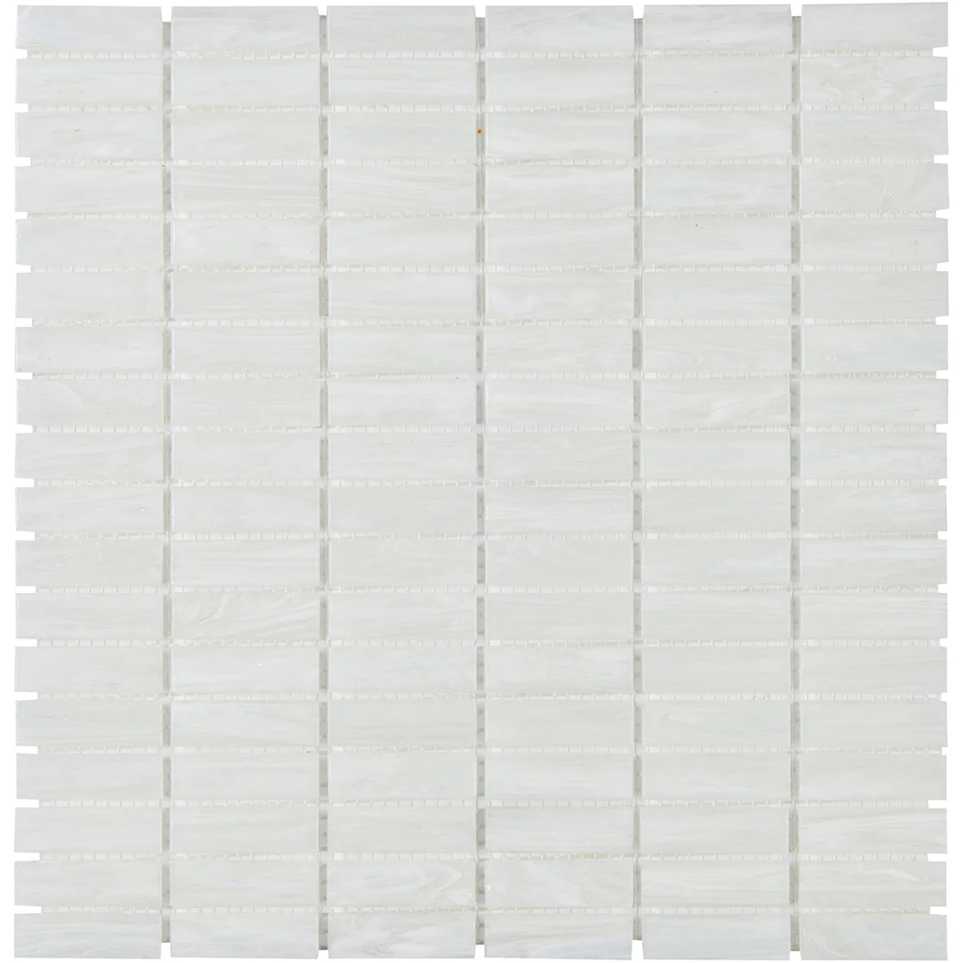 Shimmer Rectangle Mosaic 12X12 Ocean Foam Textured - Image 2