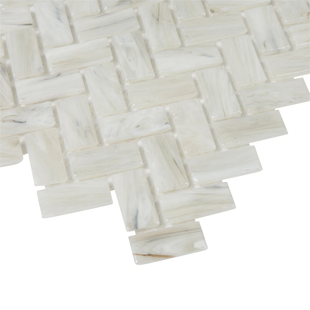 Shimmer Herringbone Mosaic 12X12 Sand Dunes Textured - Image 3