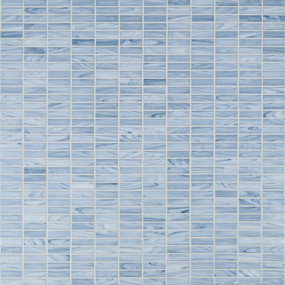 Shimmer Rectangle Mosaic 12X12 Tide Textured