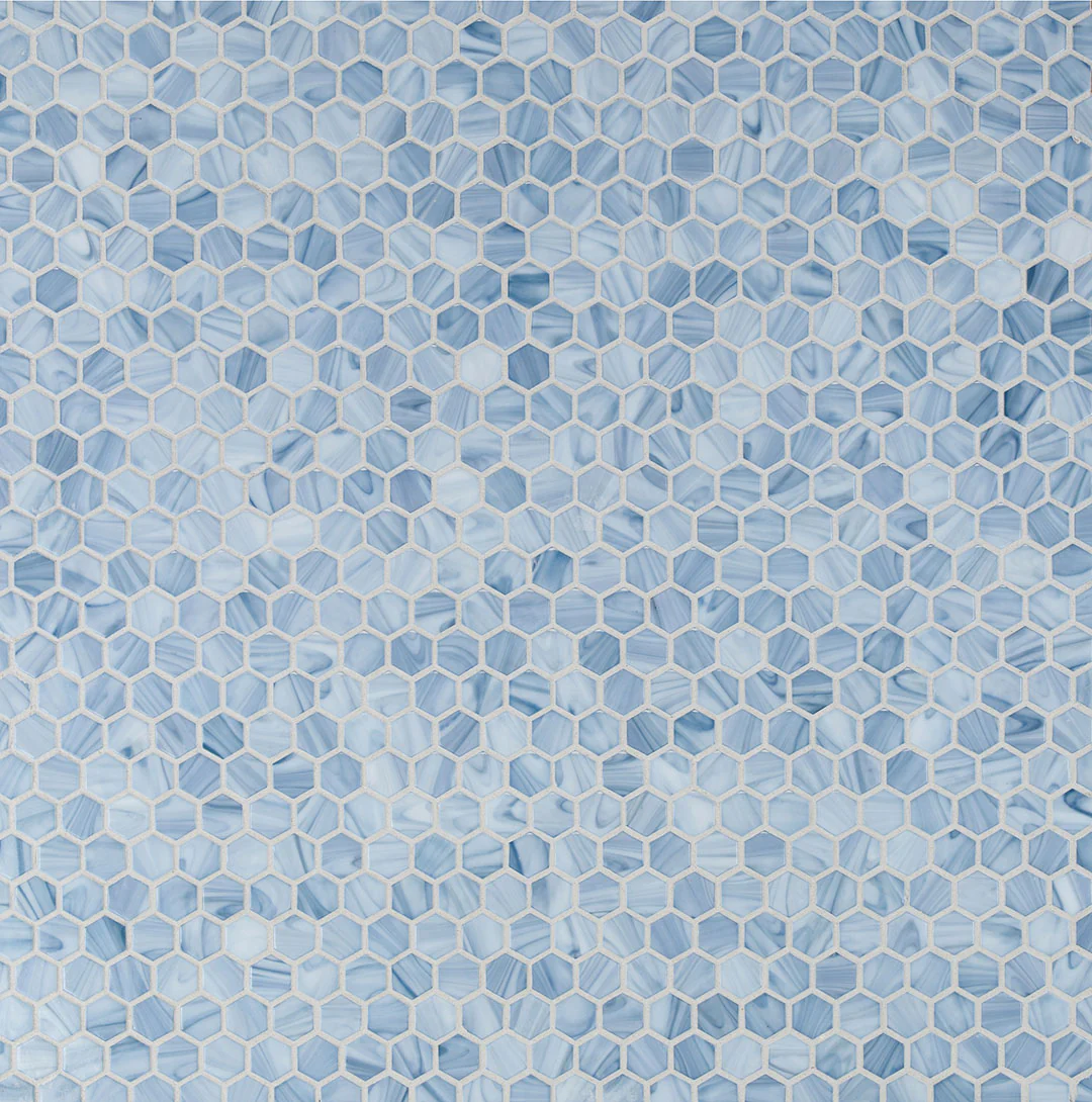 Shimmer Hexagon Mosaic 12X12 Tide Textured