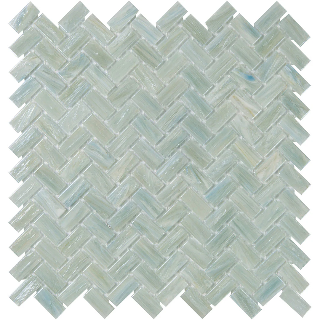 Shimmer Herringbone Mosaic 12X12 Waters Edge Textured - Image 3