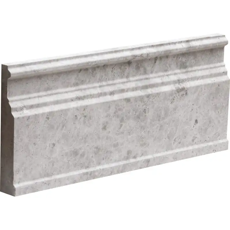Silver Shadow Marble Base Molding 5-1/6X12 Silver Shadow Honed