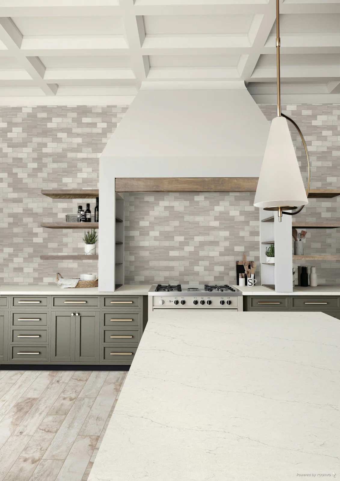 Simplystick Mosaix 2X4 Natural Stone Mosaic 12X12 Chenille White Honed - Image 2