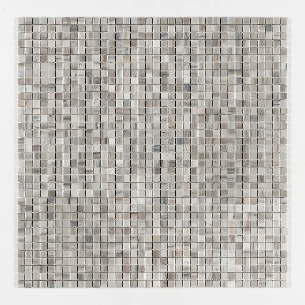 Skyline Honed Marble 1X1 Square Mosaic 12X12 Skyline Honed