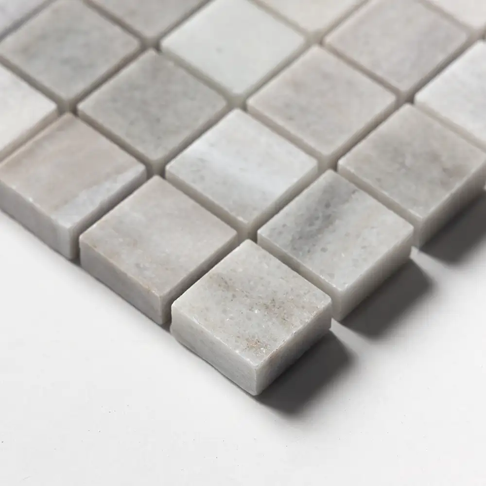 Skyline Honed Marble 1X1 Square Mosaic 12X12 Skyline Honed - Image 3
