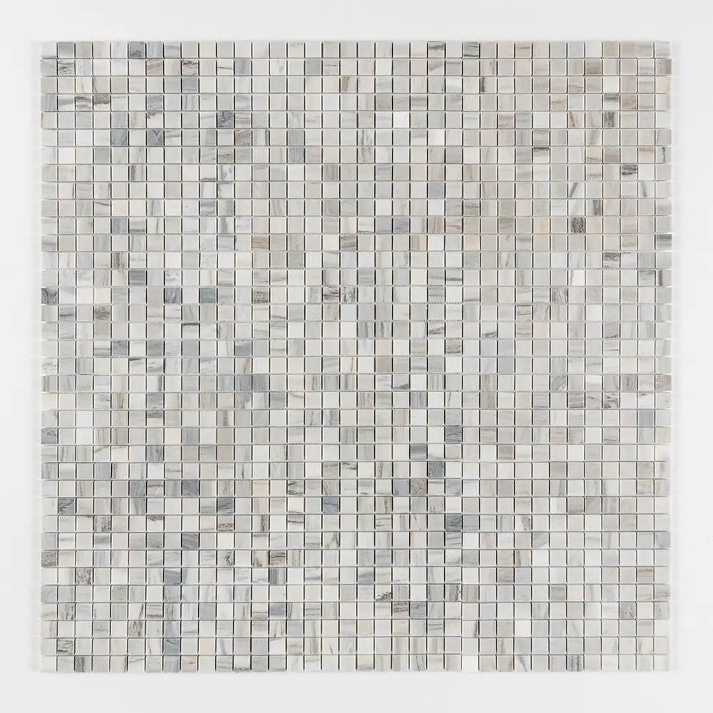 Skyline Honed Marble 1X1 Square Mosaic 12X12 Verona Honed