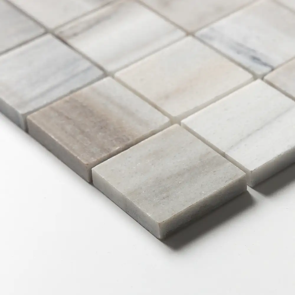 Skyline Honed Marble 2X2 Square Mosaic 12X12 Verona Honed - Image 3