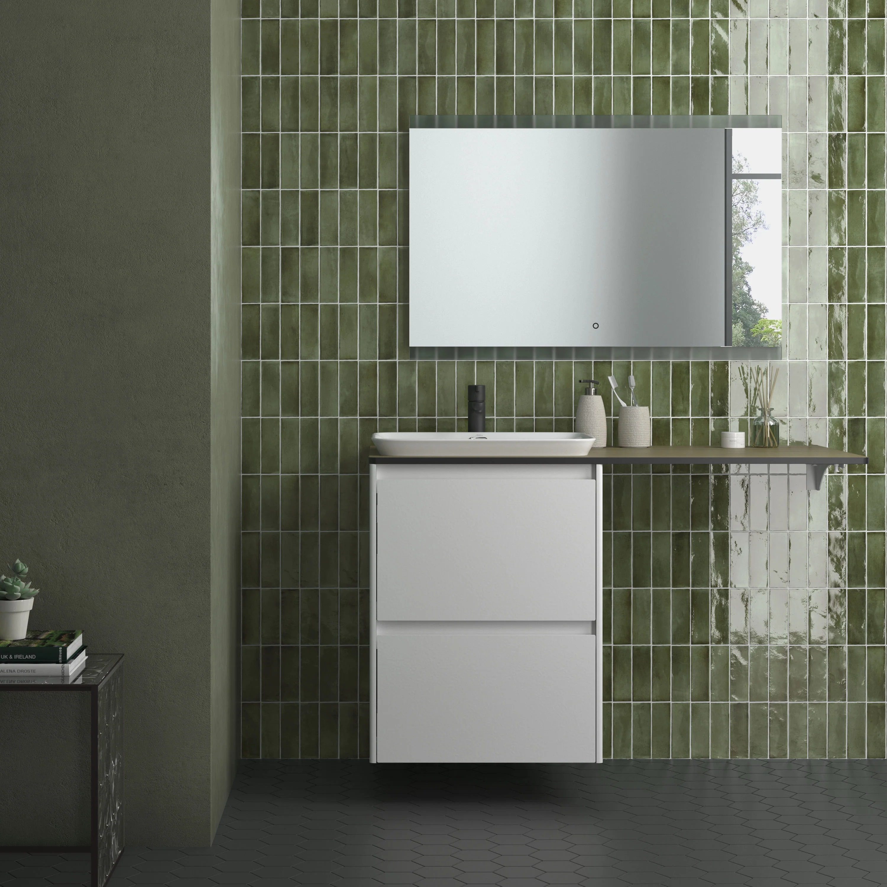 Soco Porcelain 2X6 Green Glossy - Image 2