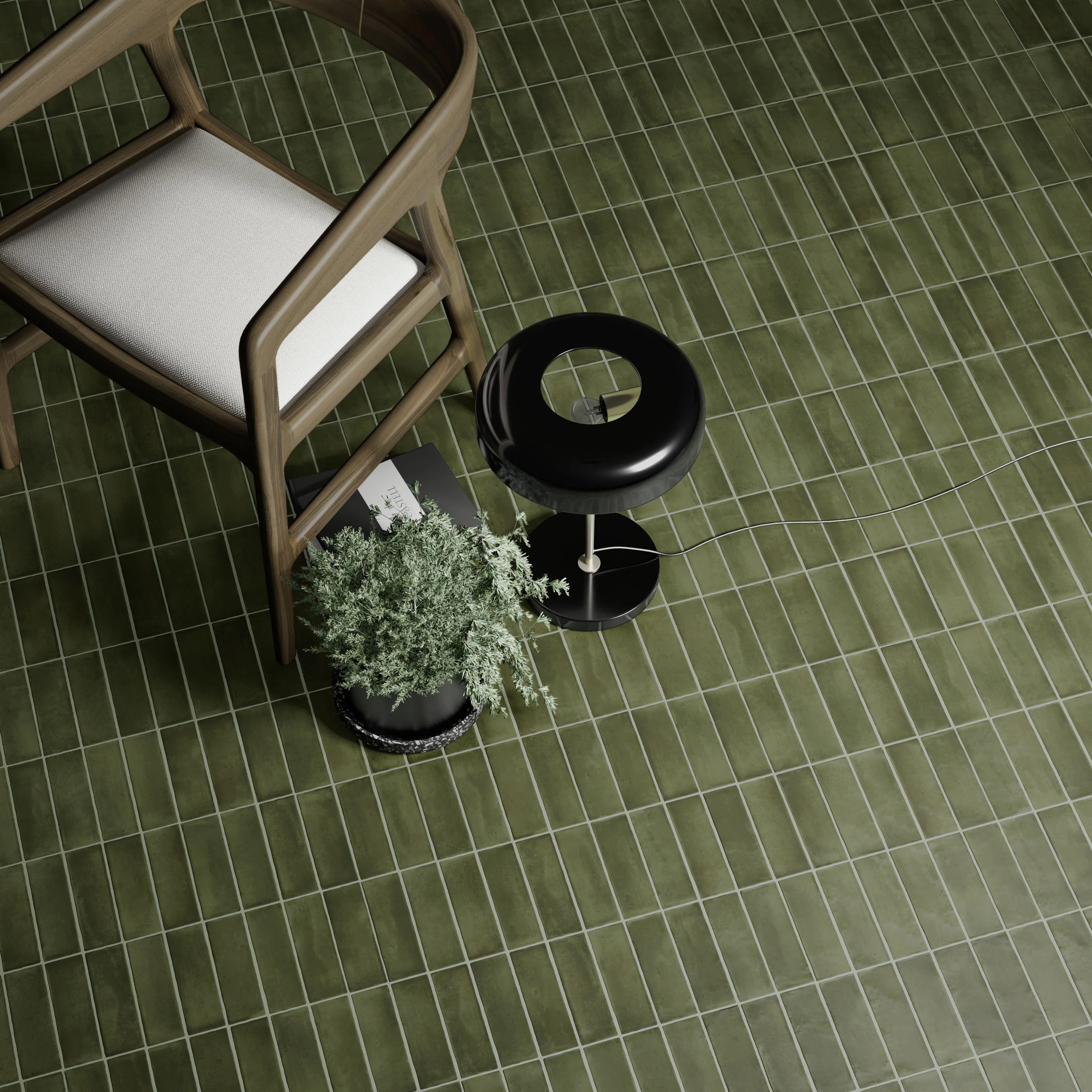 Soco Porcelain 2X6 Green Matte - Image 2