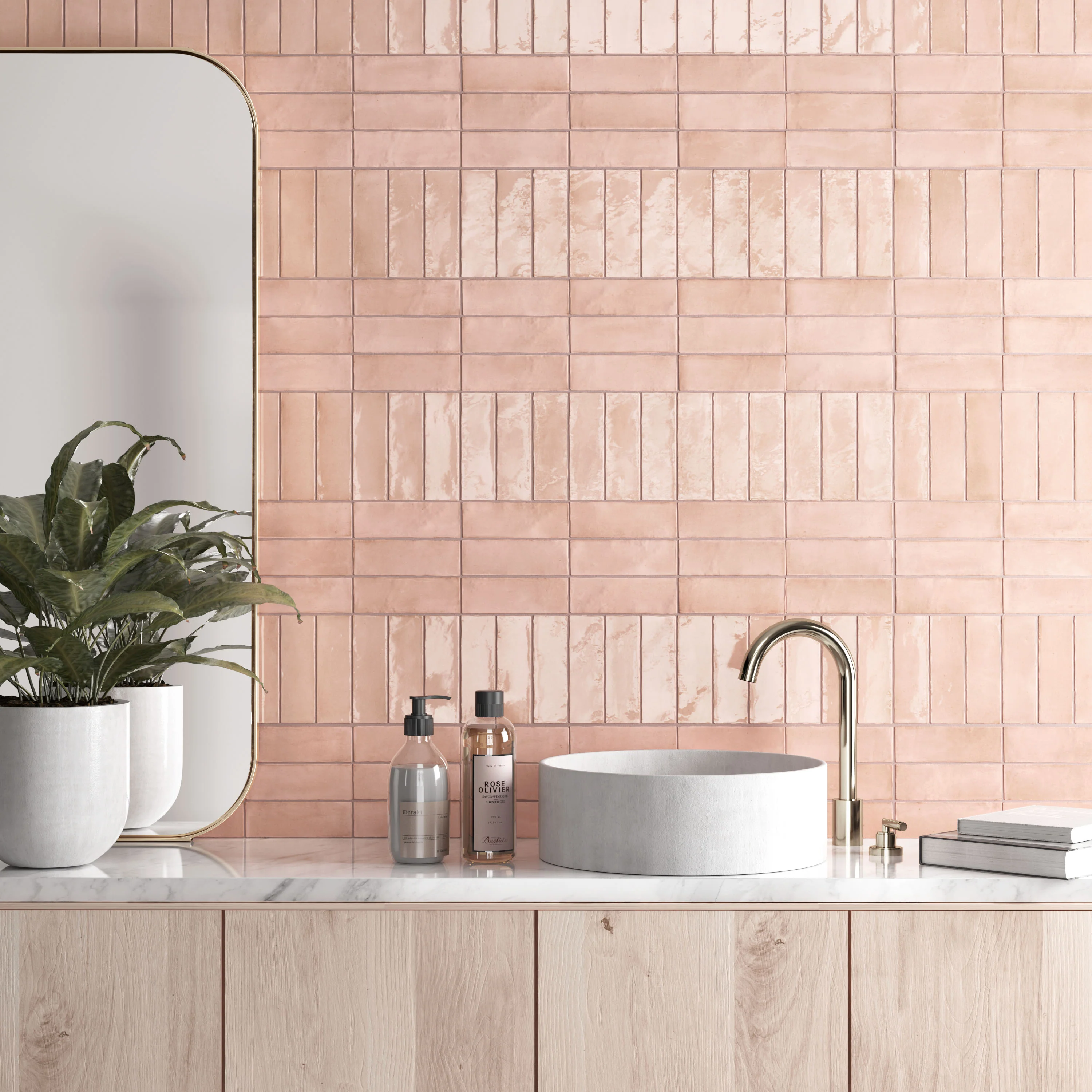 Soco Porcelain 2X6 Pink Glossy - Image 2