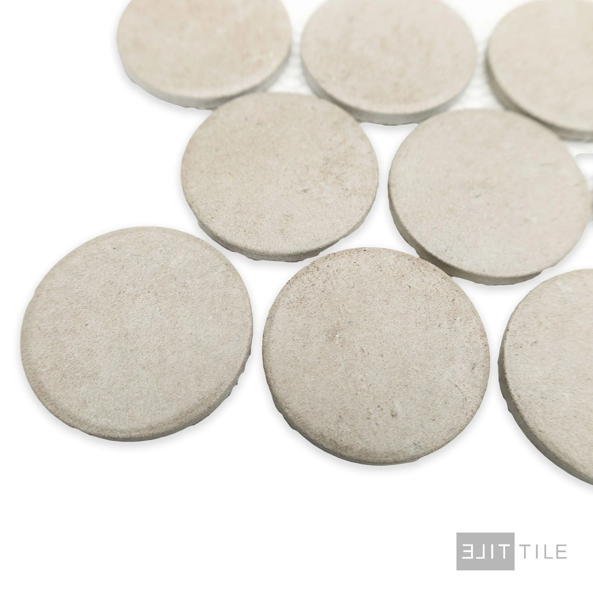 Stage Penny Round 2X2 Taupe Natural - Image 3