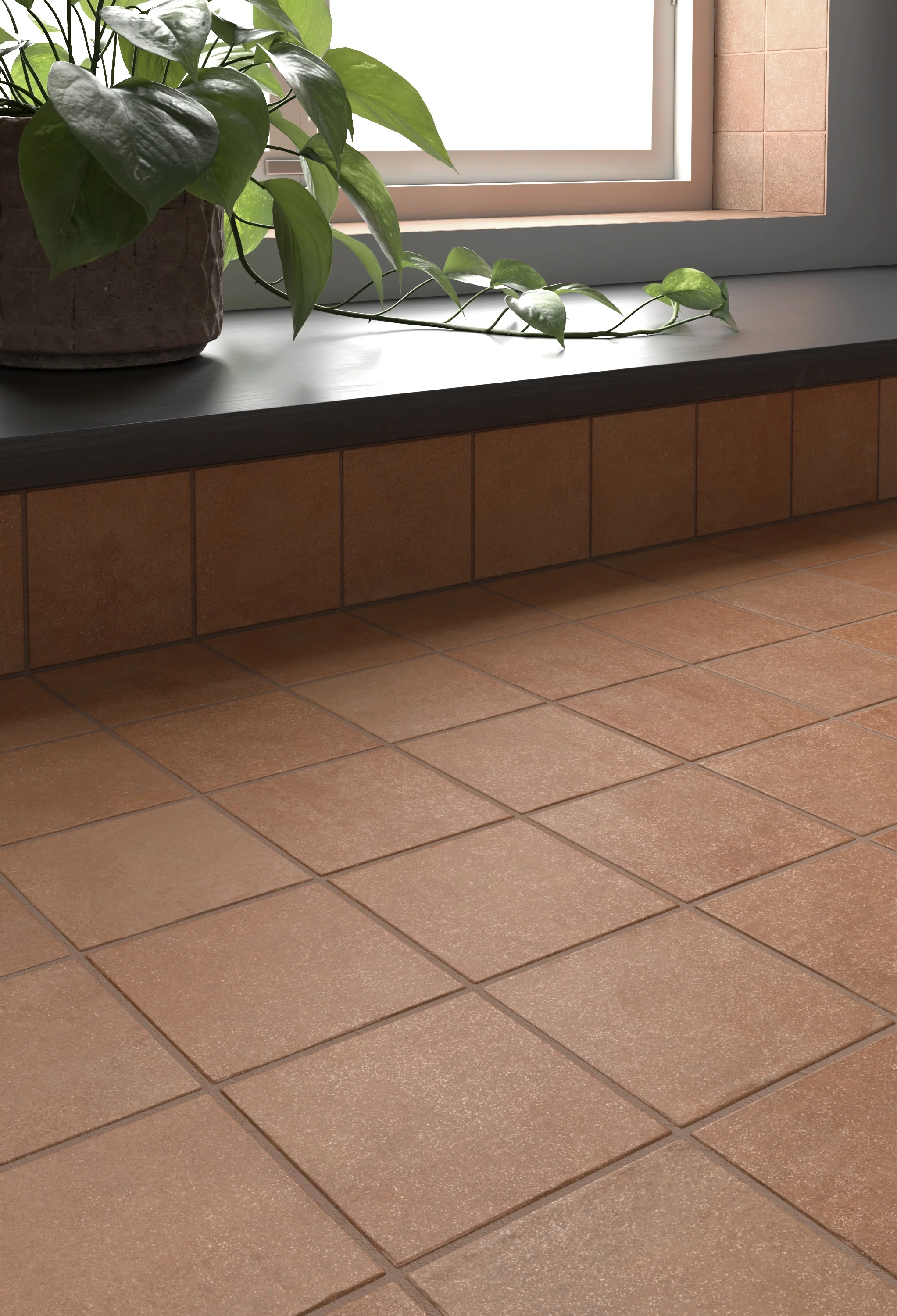 Stage Porcelain Tile 4X4 Terracotta Natural - Image 5