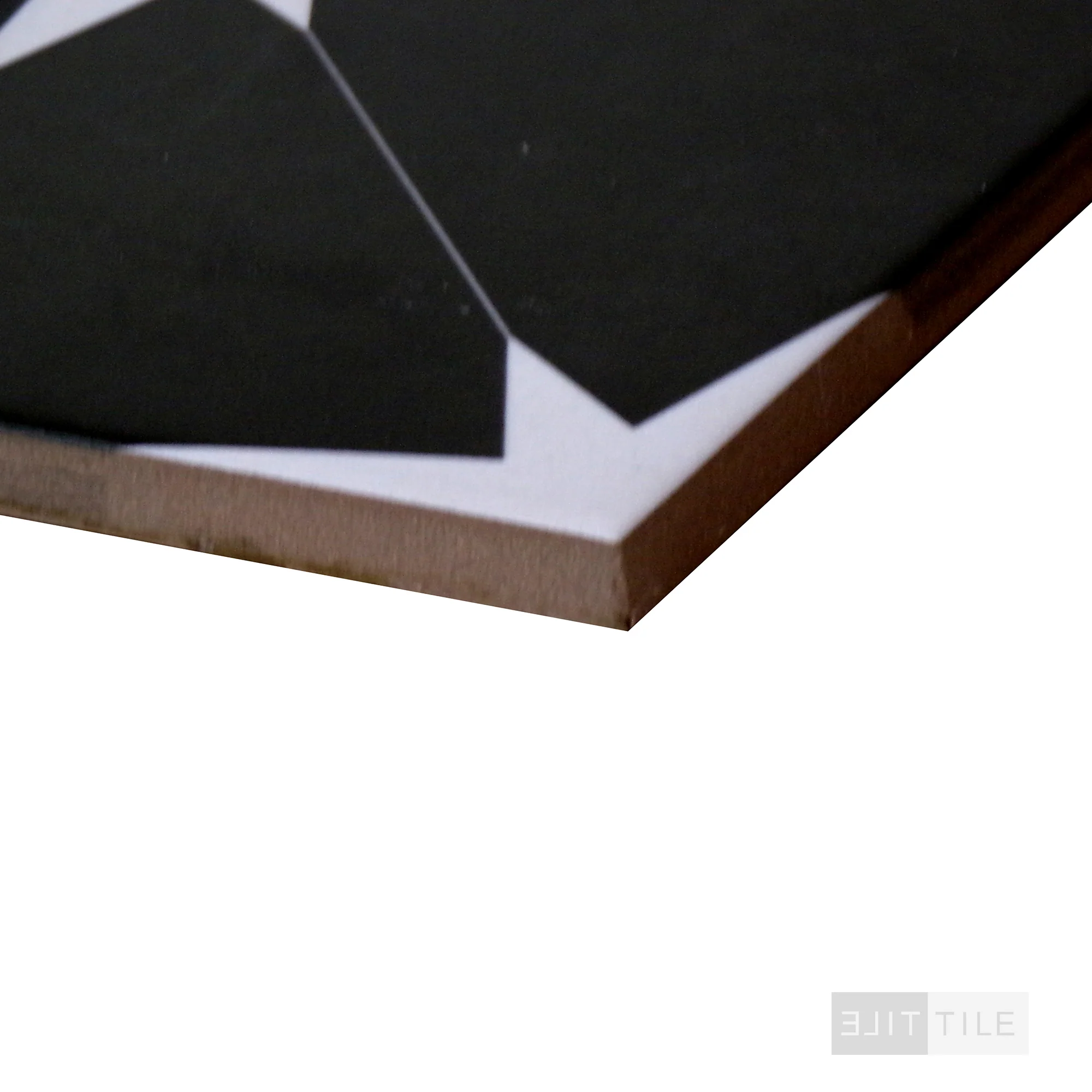 Starburst Porcelain 8.7X8.7 Ponent Black Matte - Image 4
