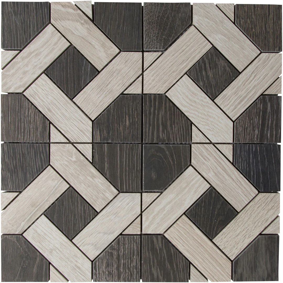 Sterling Row Mosaic 12-1/2X12-3/8 Charcoal Natural - Image 3