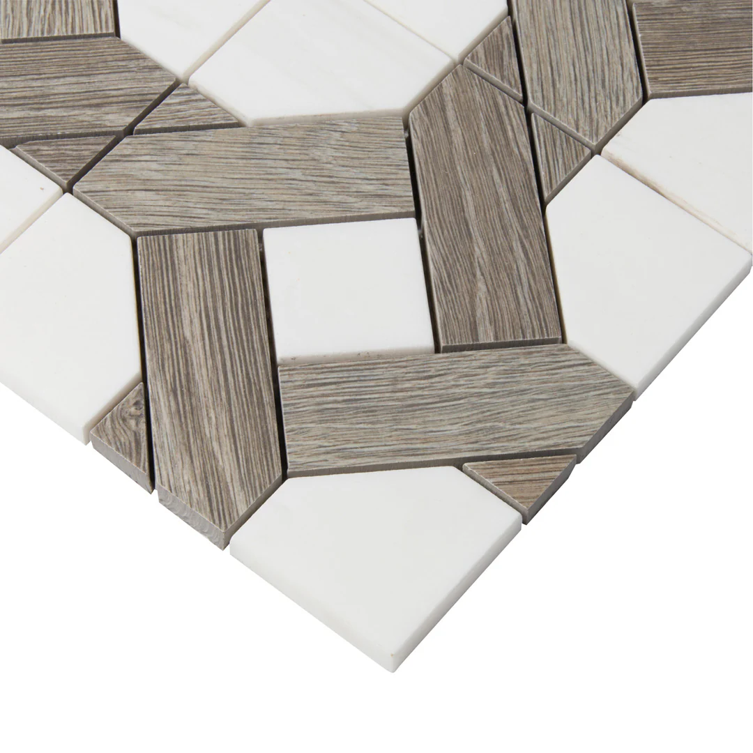 Sterling Row Mosaic 12-1/2X12-3/8 Linen Glazed - Image 3