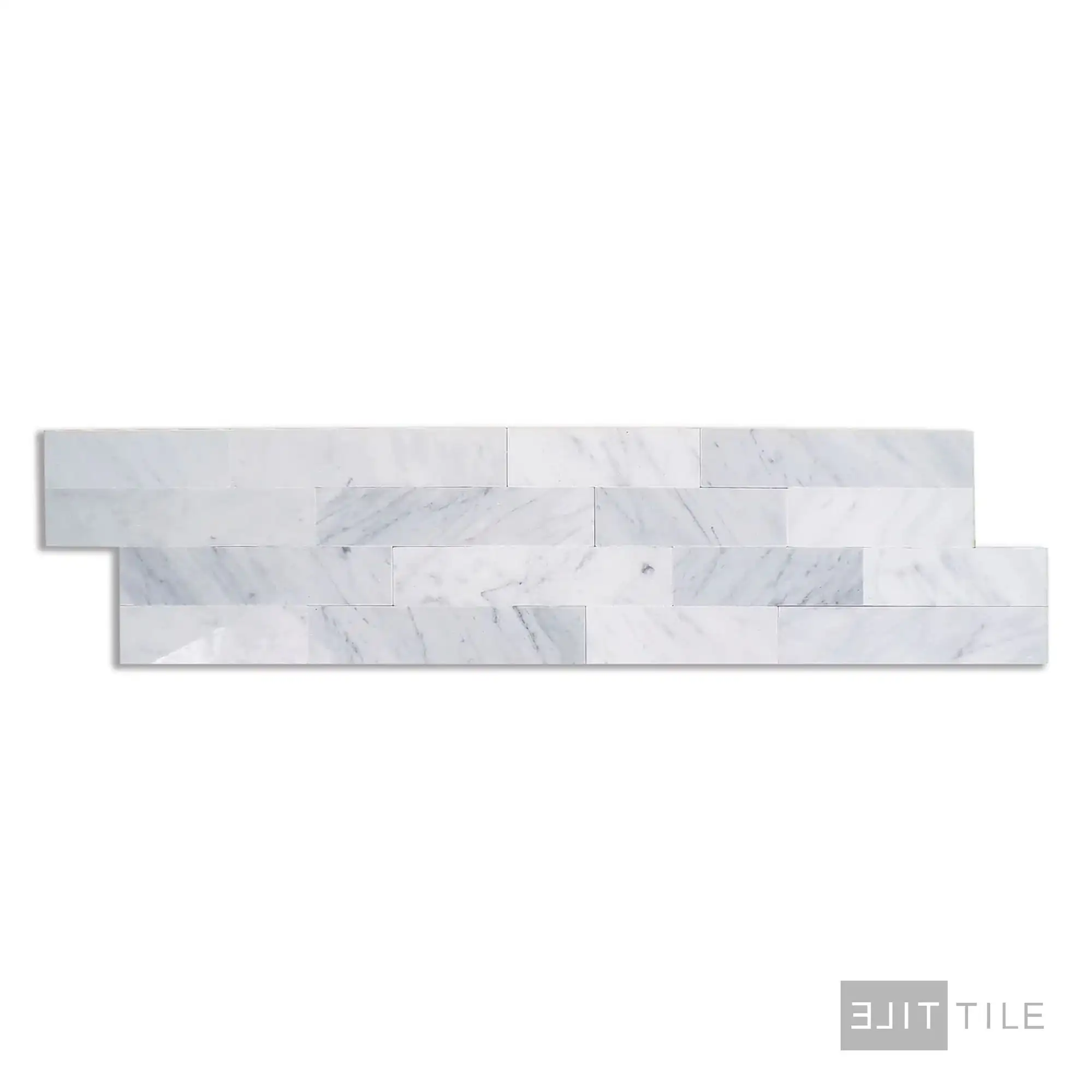Sto-Re Culture Pattern Marble Mosaic 6X24 Carrara Polished - Image 2