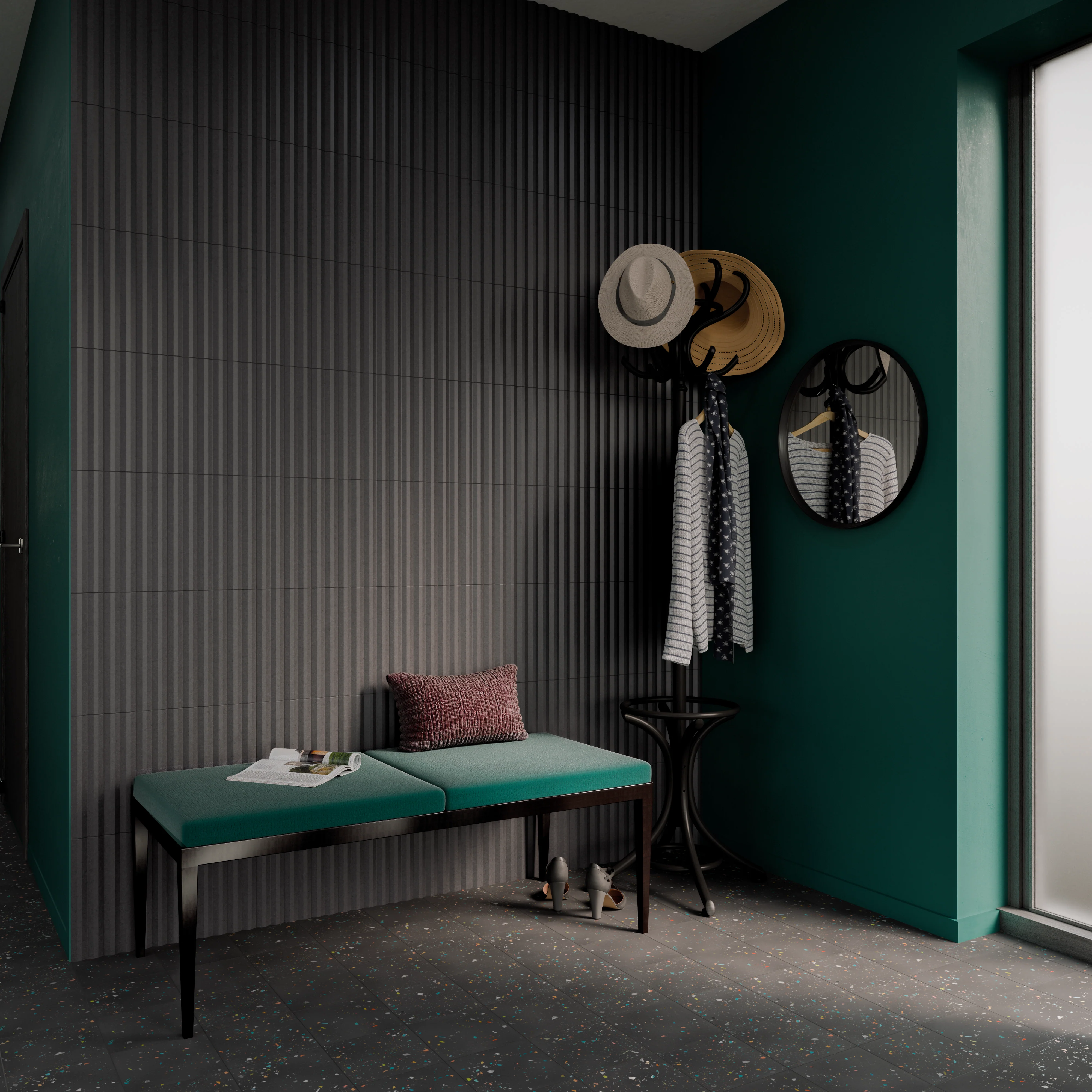 Stripes Liso XL Matte 3X12 Graphite Stone - Image 2