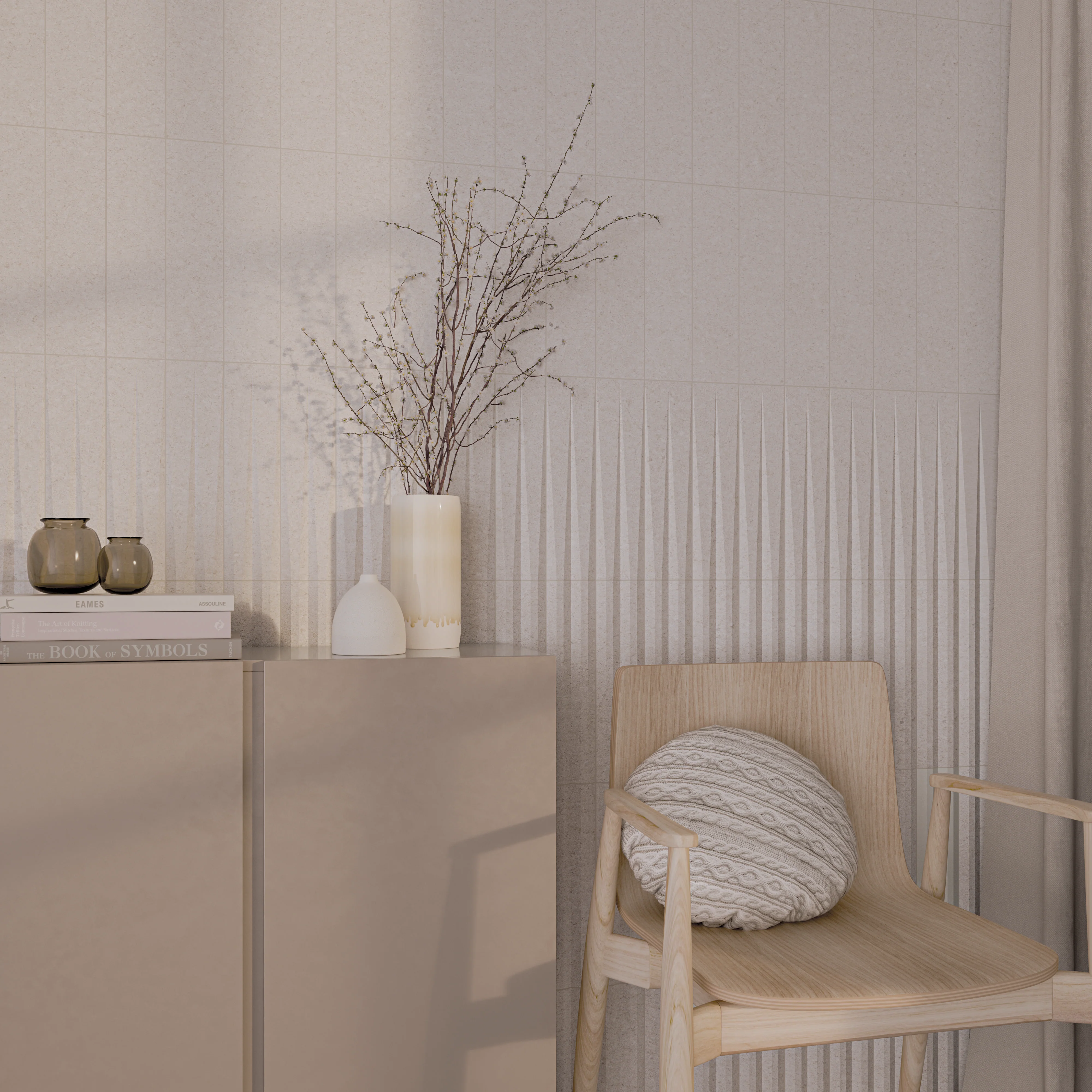 Stripes Liso XL Matte 3X12 White Stone - Image 2