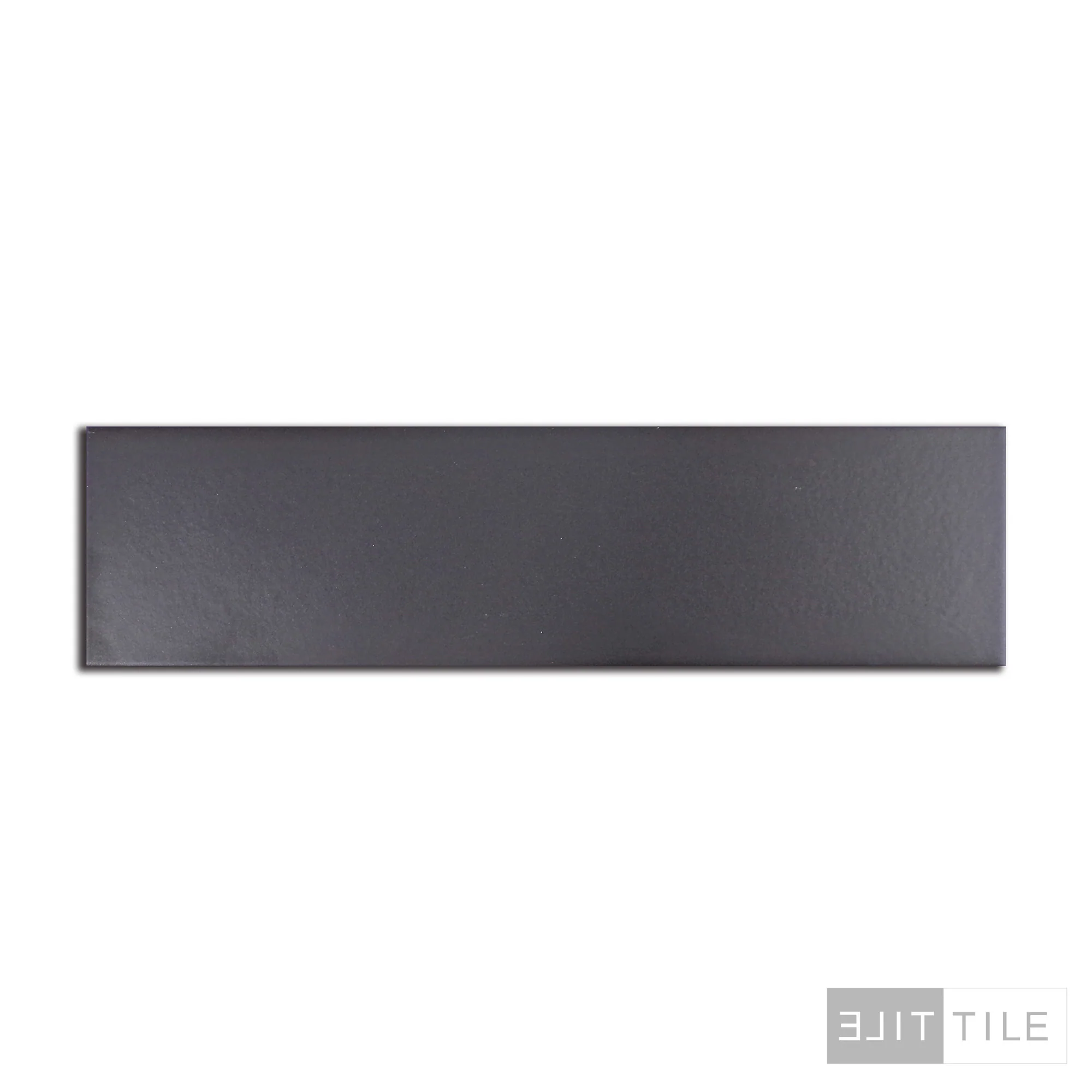 Stromboli Porcelain Tile 3.5X14.5 Black City Matte