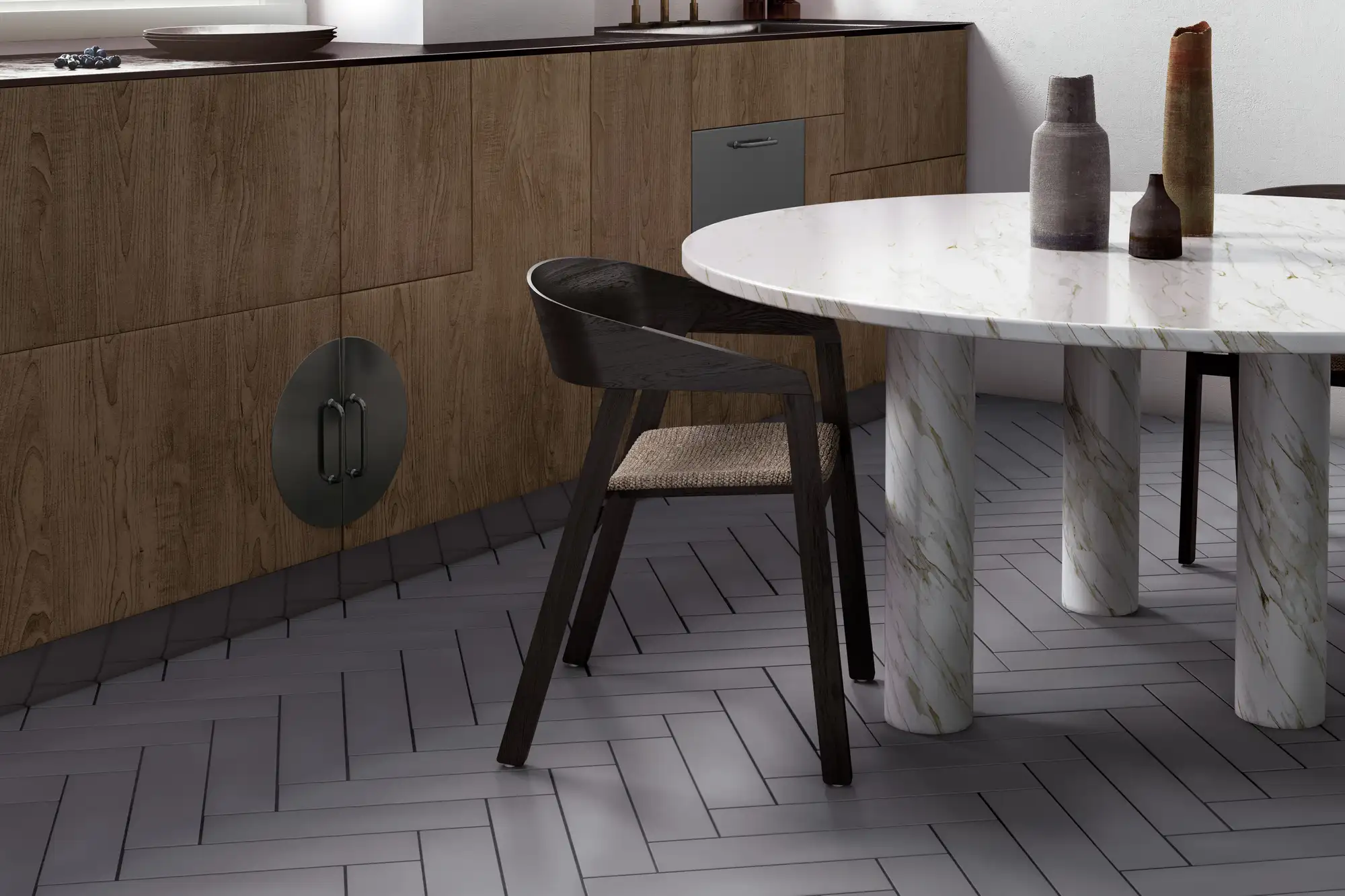 Stromboli Porcelain Field Tile 3.5X14.5 Simply Grey Matte - Image 2
