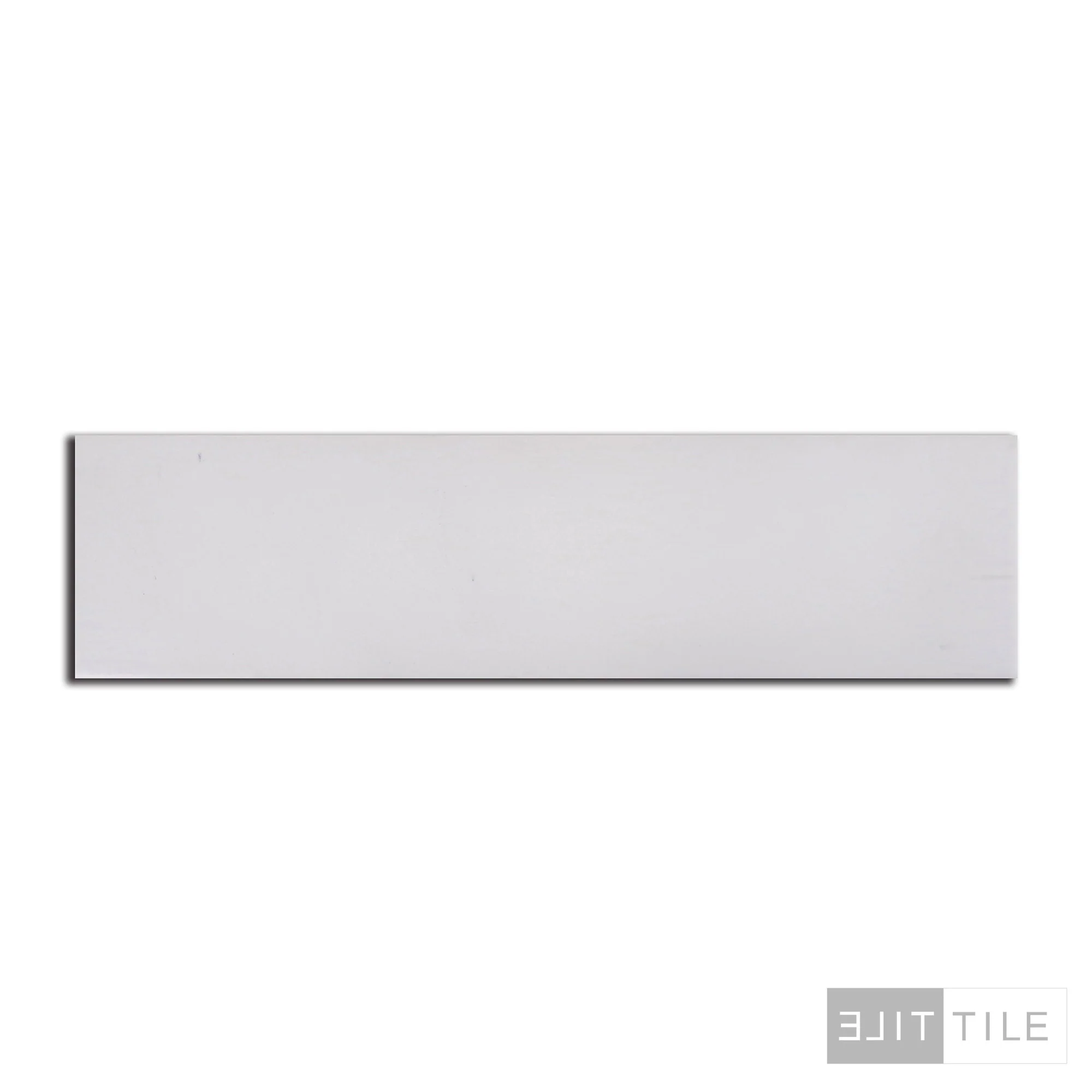 Stromboli Porcelain Tile 3.5X14.5 White Plume Matte