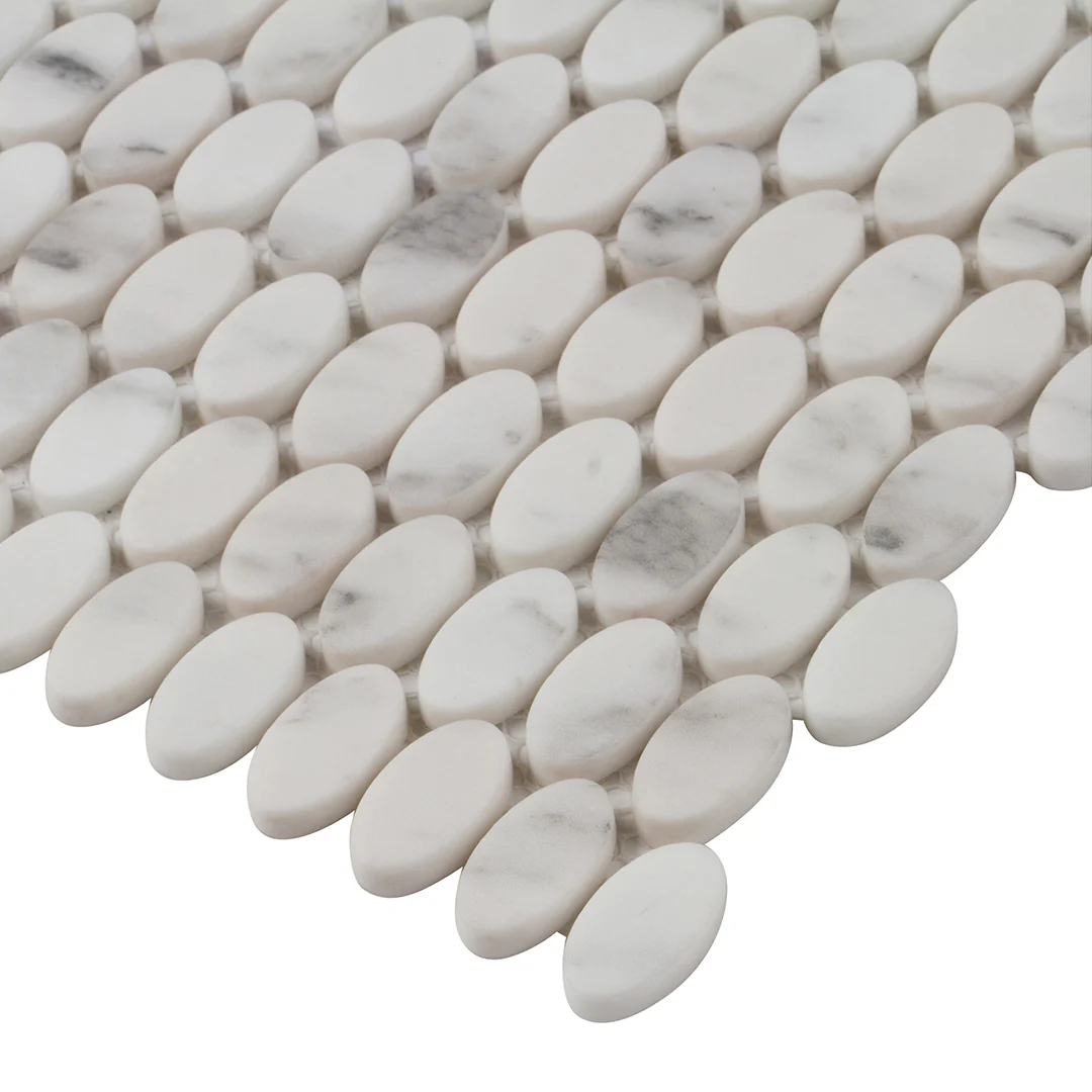 Studio Marble Impressions Eyelet Mosaic 12X12 Grey/White Honed - Image 4