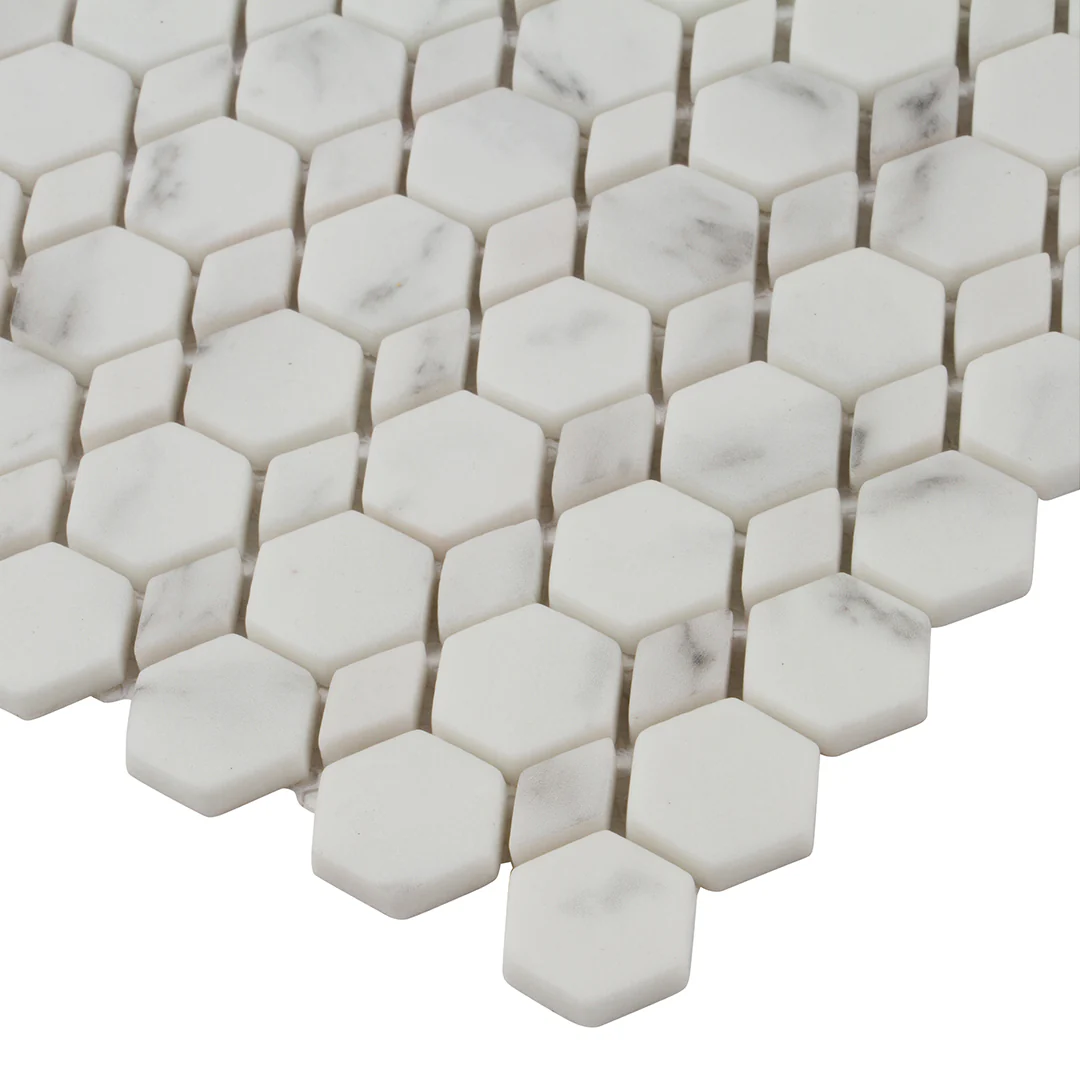 Studio Marble Impressions Linx Mosaic 12X12 Grey/White Honed - Image 4