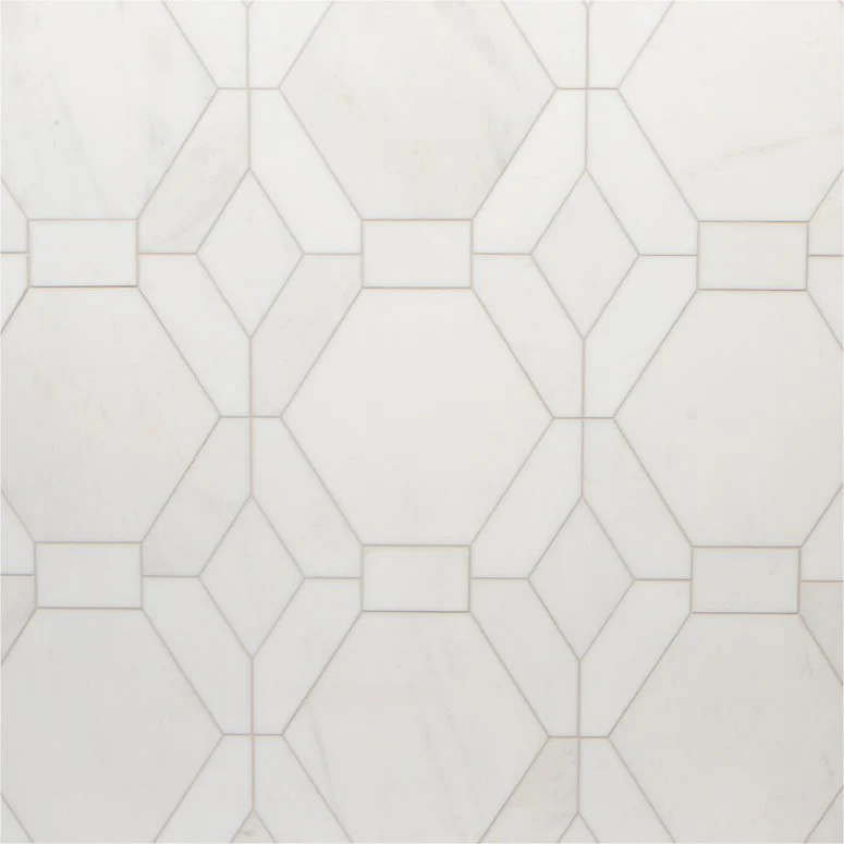 Studio Moderne Mosaic 12.5X12.38 Bianco Bello Honed