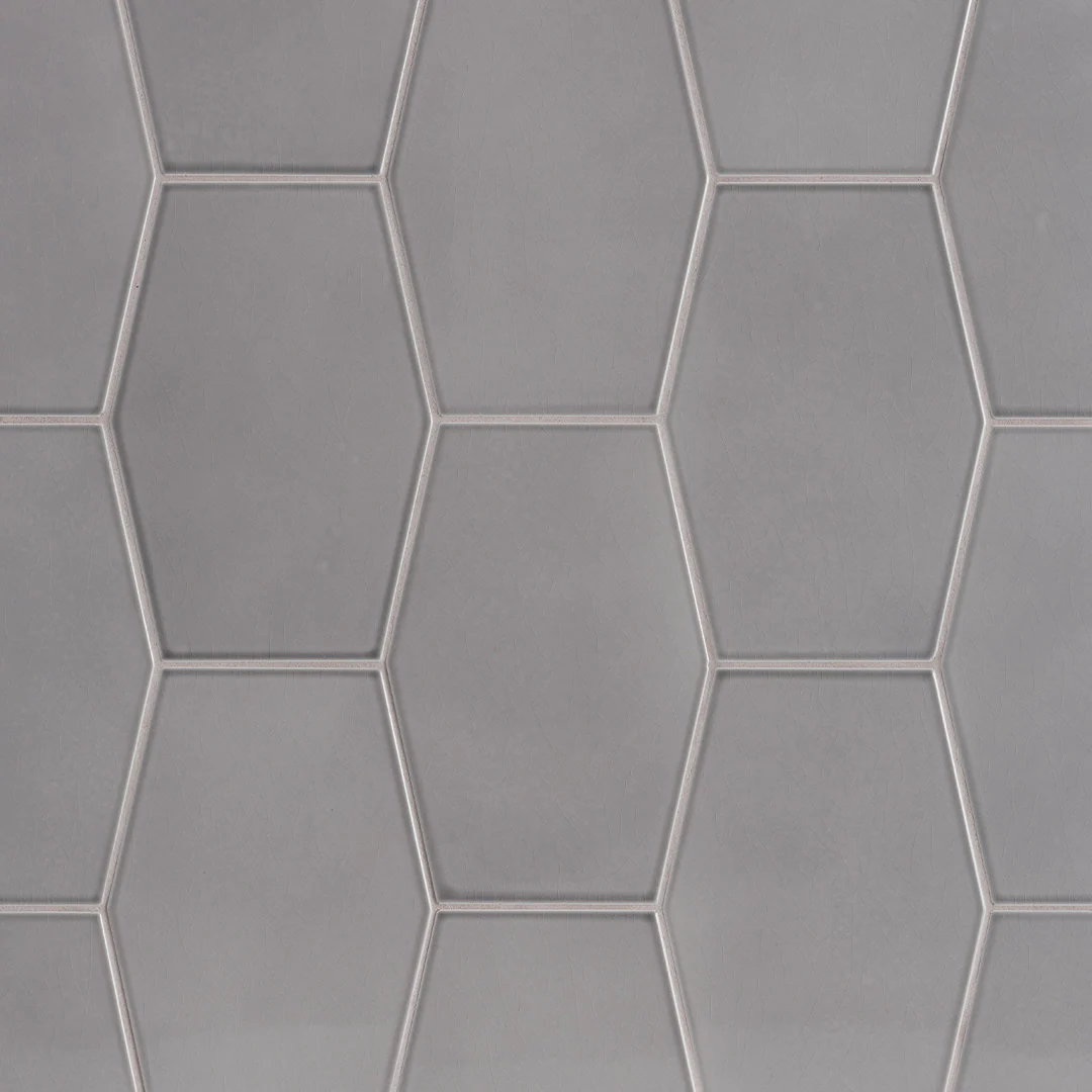 Studio Moderne Hexagon 5-3/8X9 Sterling Gloss