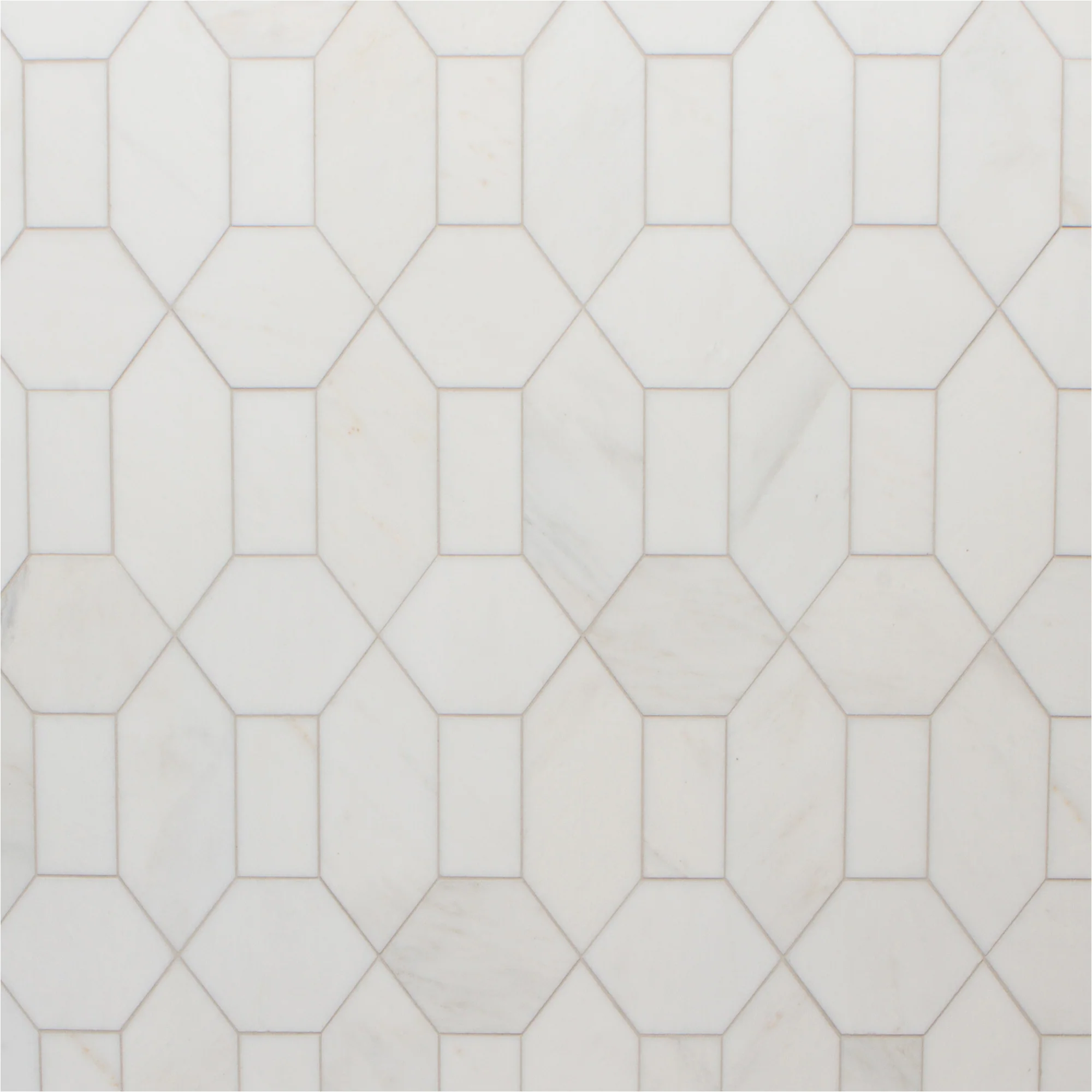 Studio Moderne Stone Mosaic 11.5X10.63 Bianco Bello Honed