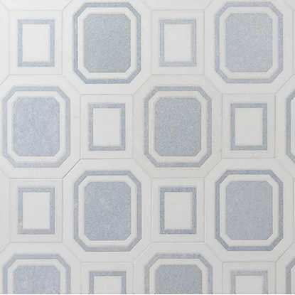 Studio Moderne Stone Mosaic 16-1/4X7-1/4 Blue Celeste Honed