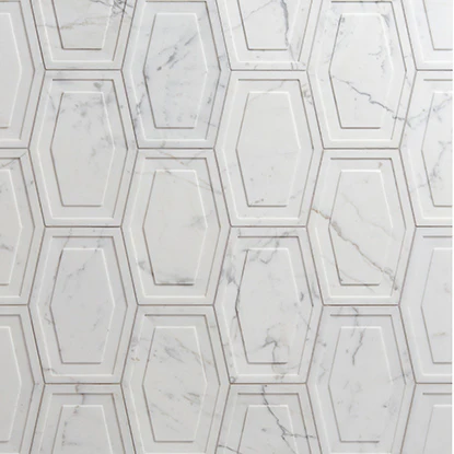 Studio Moderne Stone Claremont Mosaic 12-1/16X6-13/16 Calacatta Honed