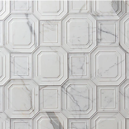 Studio Moderne Stone Mosaic 16-5/16X7-5/16 Calacatta Honed