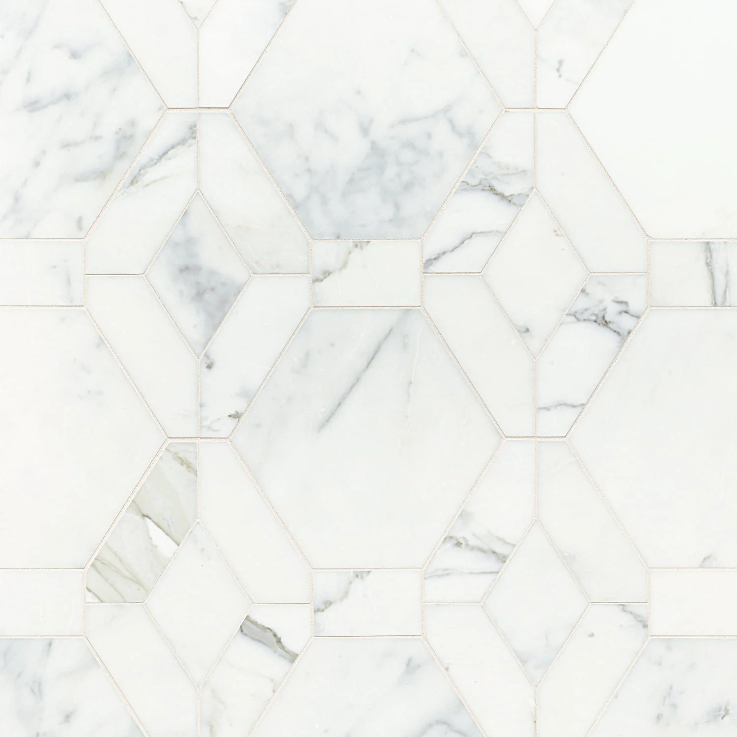 Studio Moderne Stone Mosaic 17-3/4X18 Calacatta Honed