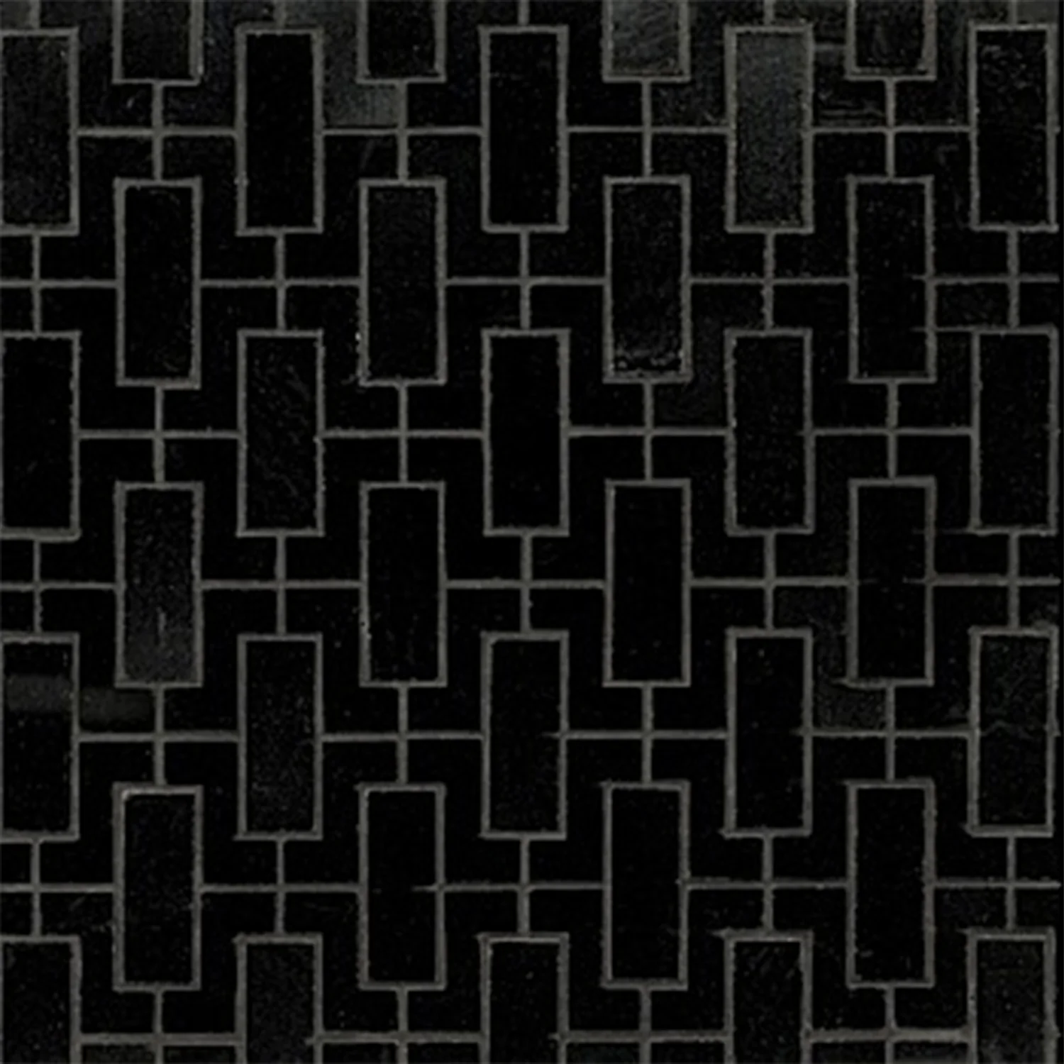 Studio Moderne Stone Mosaic 12-1/2X12-3/8 Noir Polished