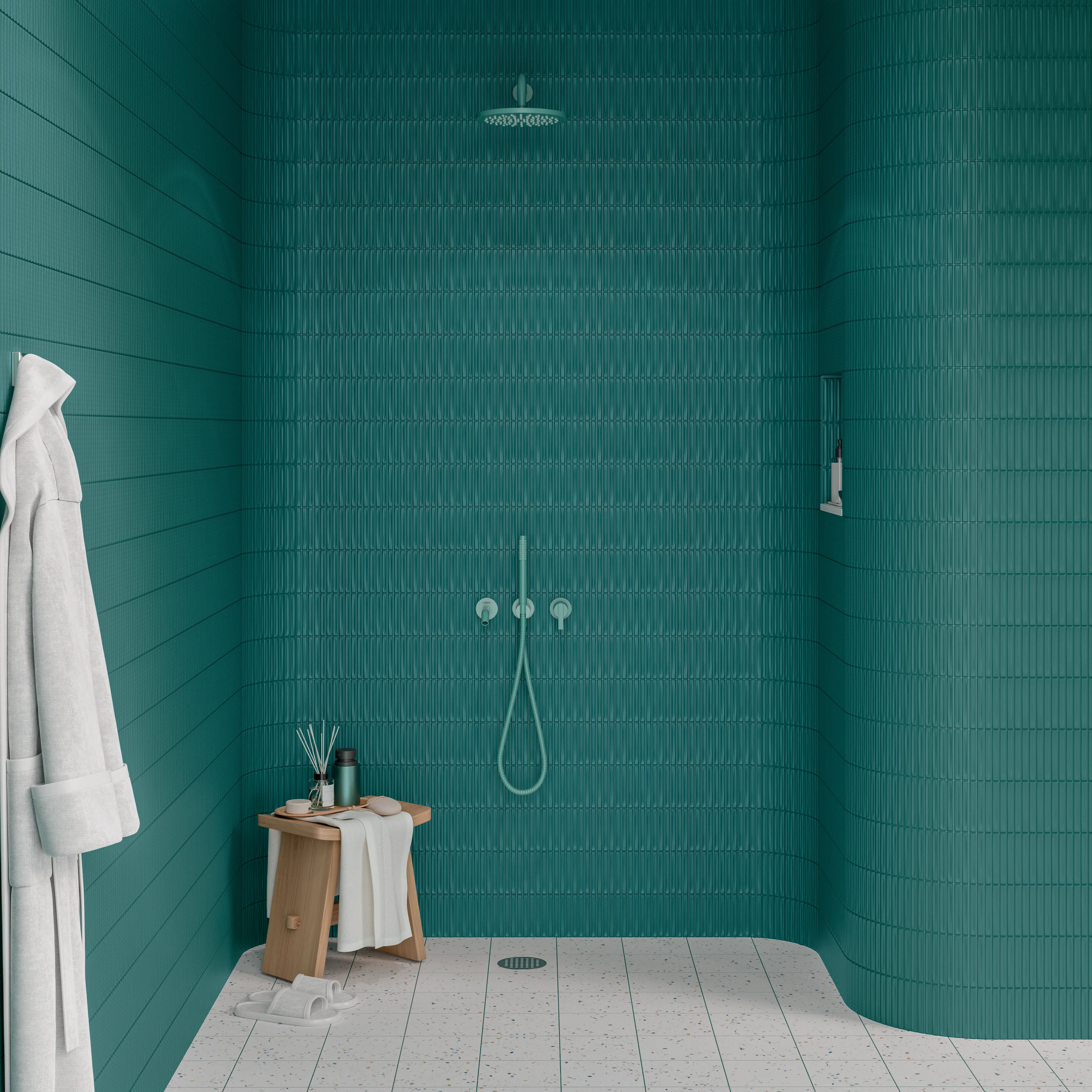 Sweet Bars Matte 5X10 Teal - Image 2