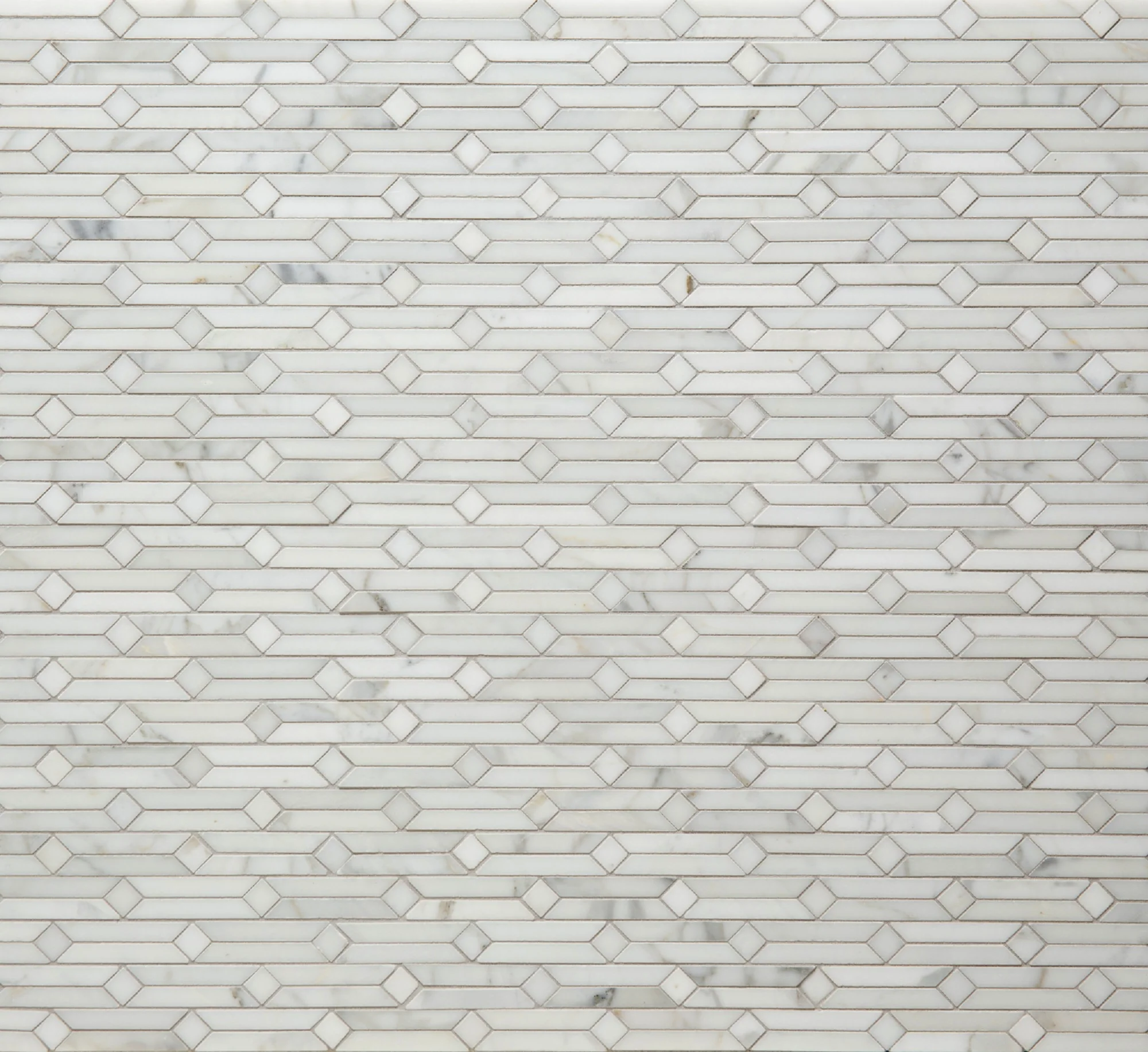 Tangent Mosaic 11-1/4X9-1/8 Calacatta Honed
