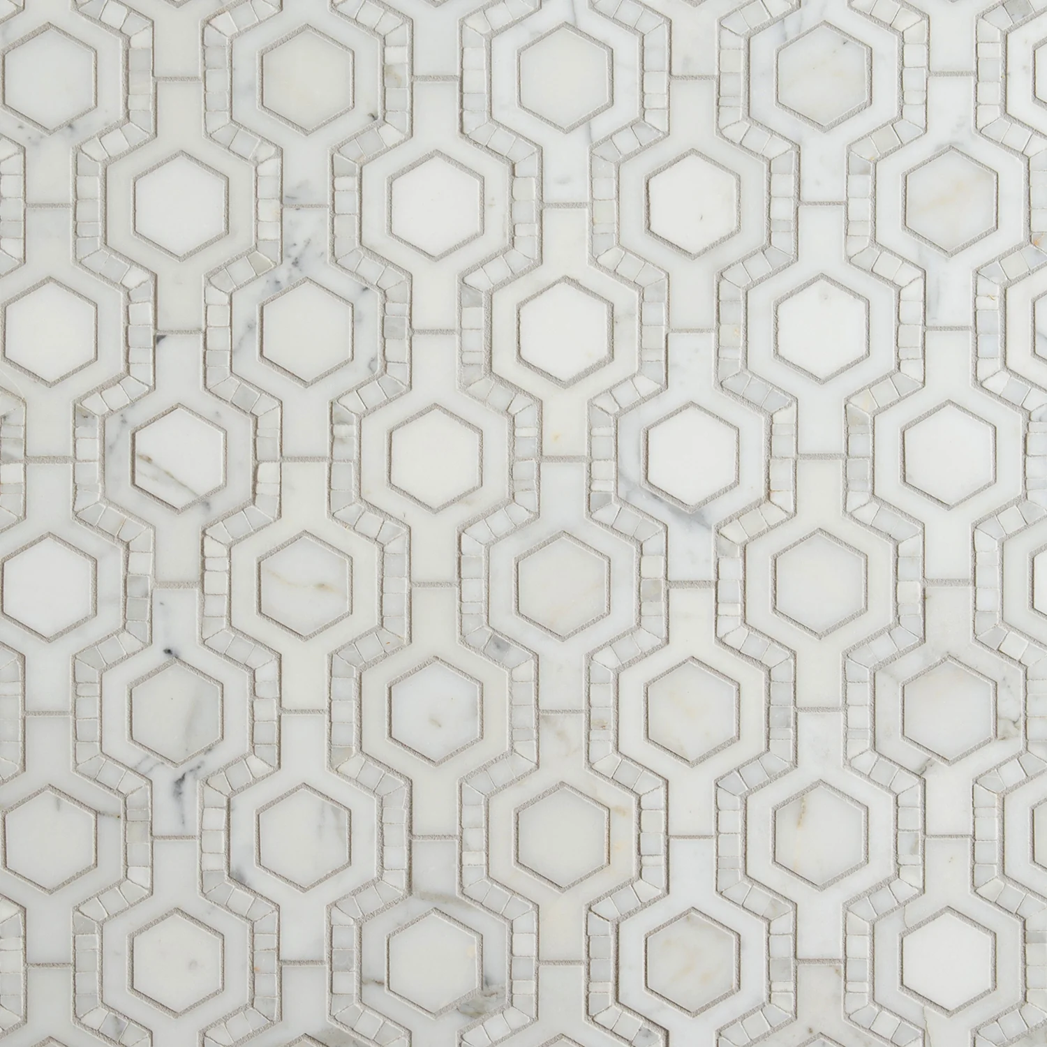 Tangent Mosaic 13X13-3/16 Calacatta Honed