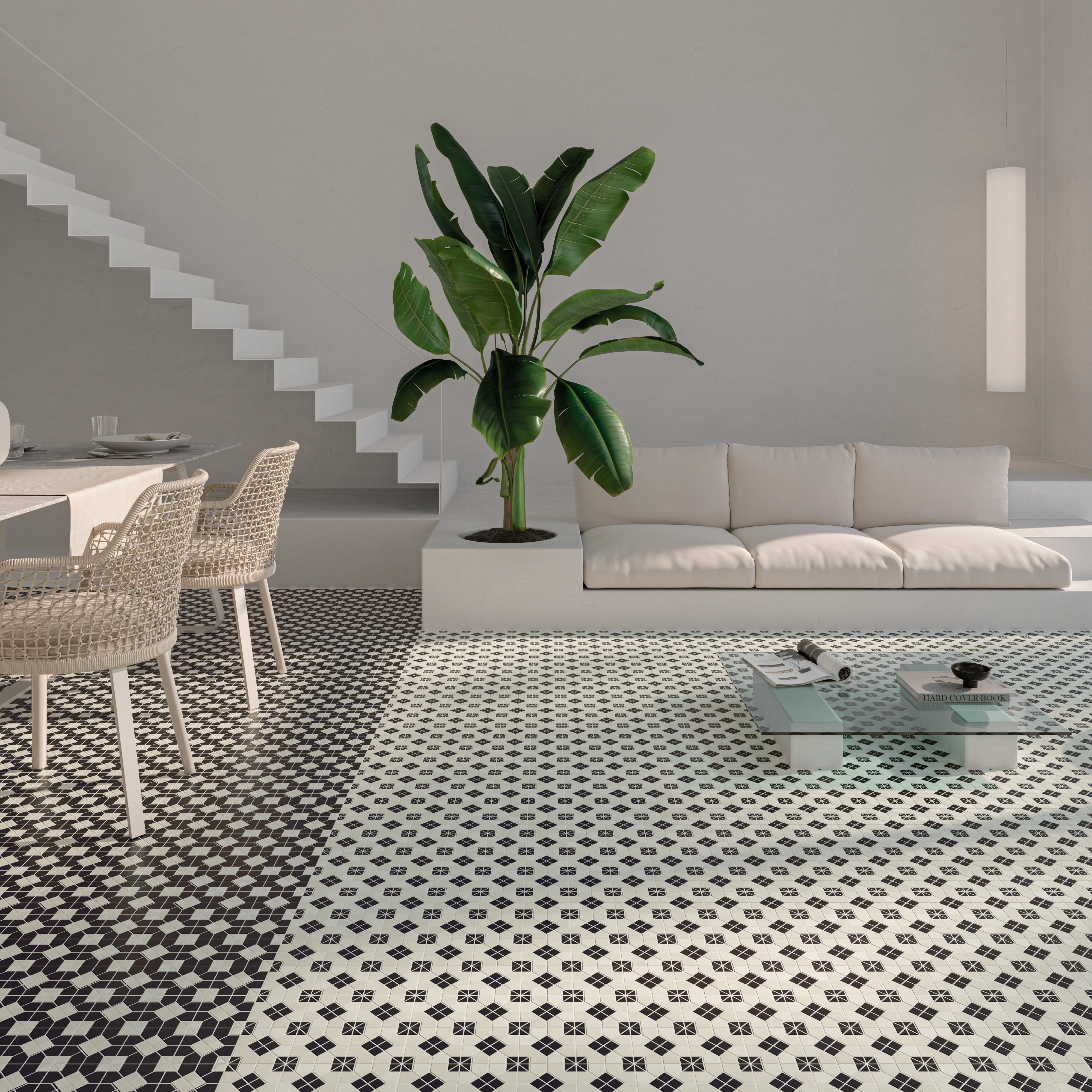 Tesserae Suit Matte 11X11 B&W - Image 2