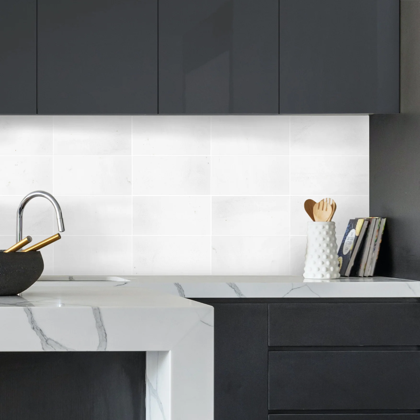 Thassos White Marble 3X6 Honed - Image 2