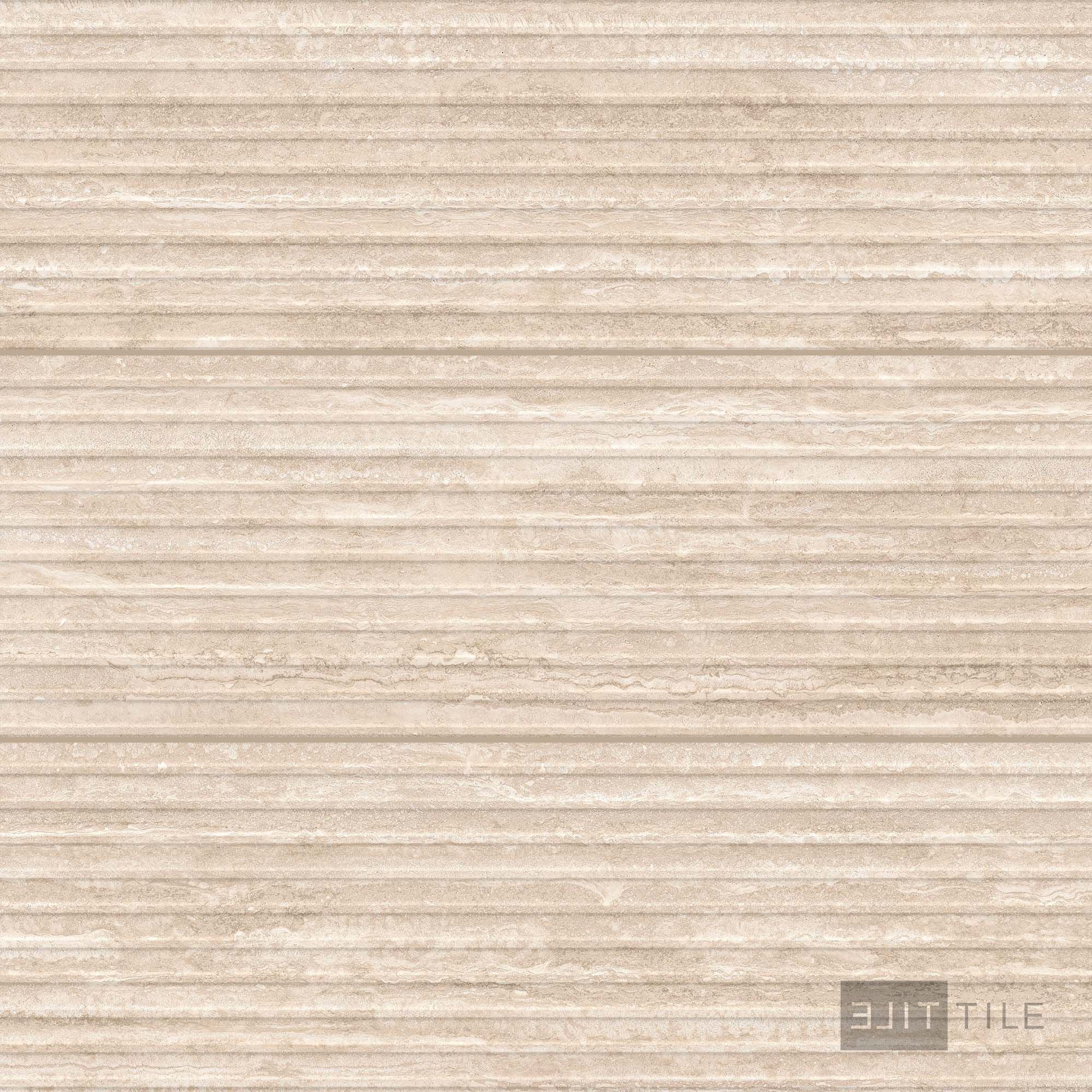 Travertine Veincut Dorica 3D 16X48 Beige Matte