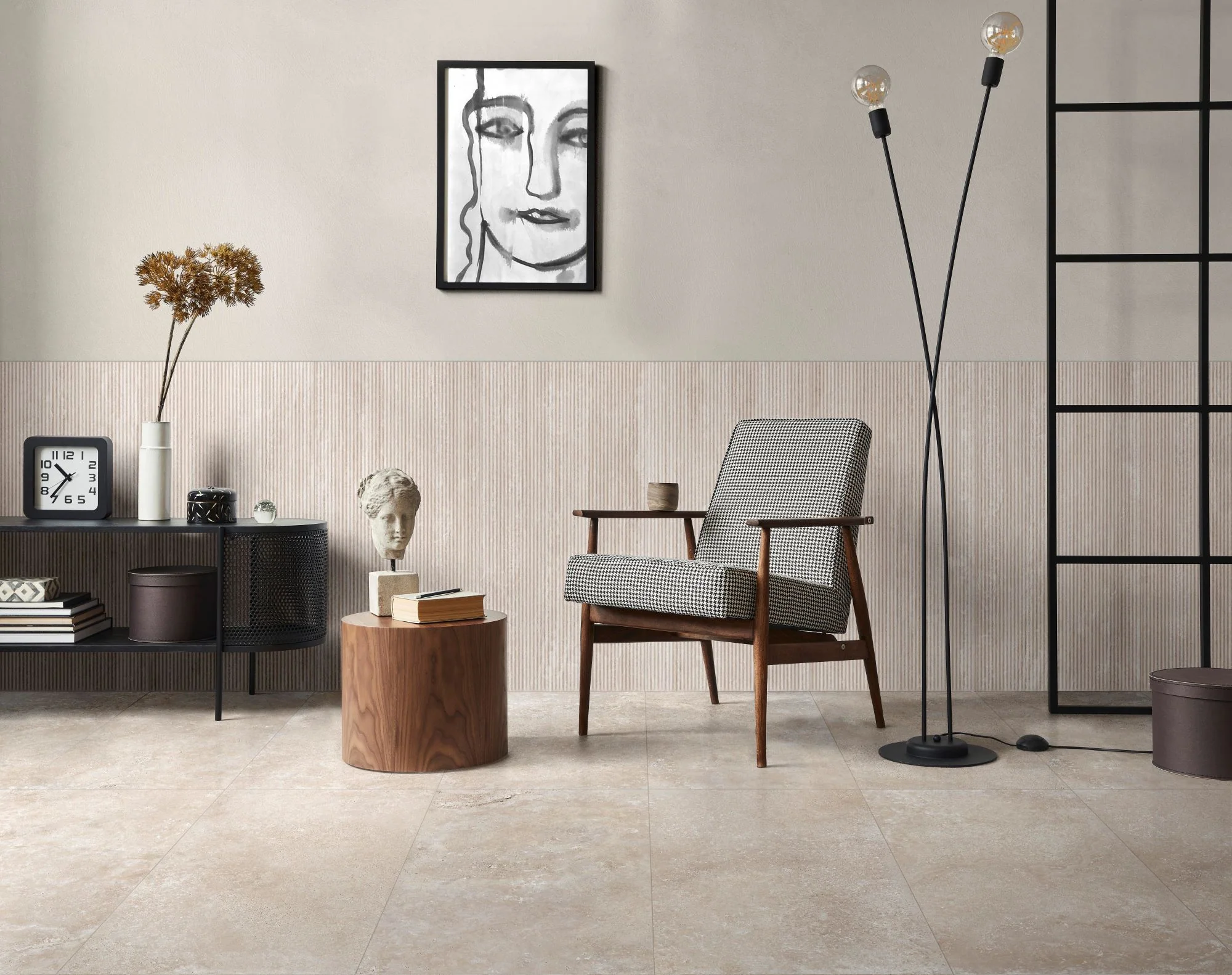 Travertine Veincut Canetto 3D 24X48 Bianco Matte - Image 2