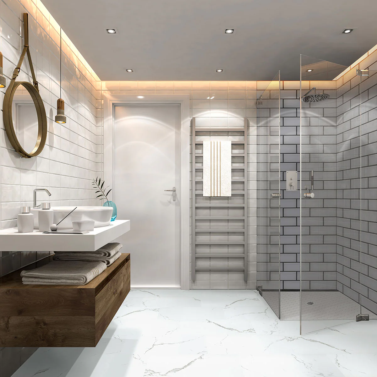 Trecento Calacatta Serra 12X24 Low Gloss Luxury Vinyl Plank - Image 2