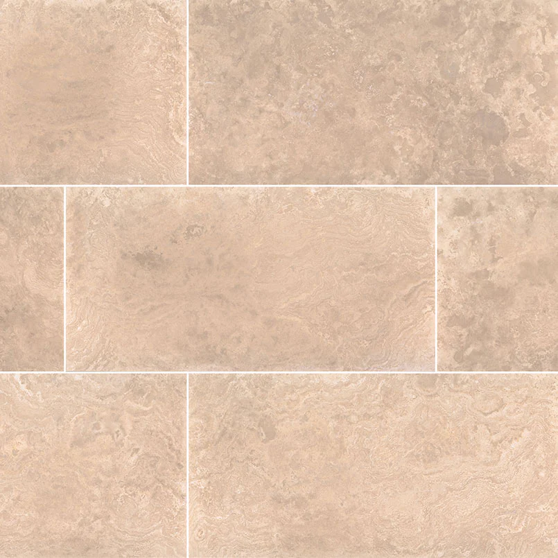 Tuscany Travertine Tile 12X24 Platinum