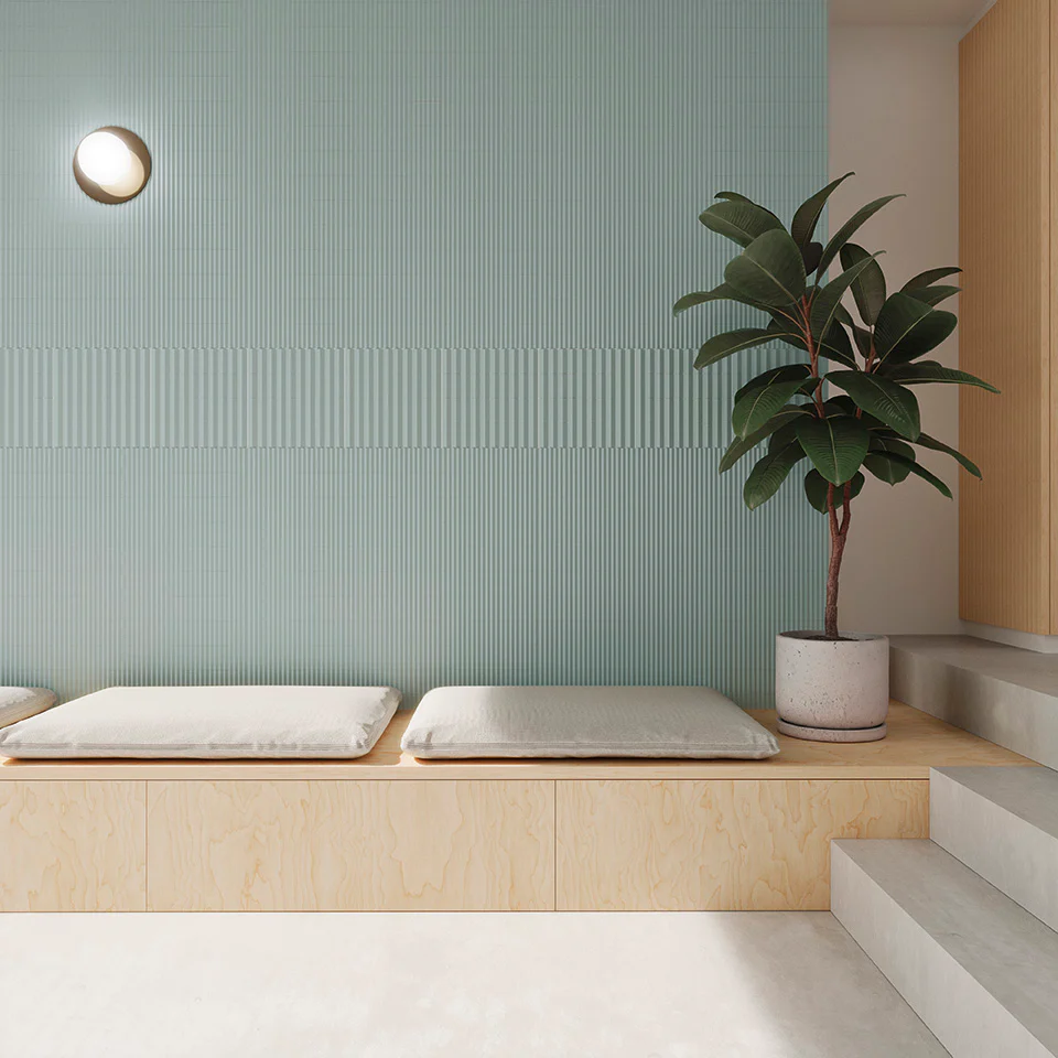 Twin Peaks Med Matte 3X12 Celadon Green - Image 2