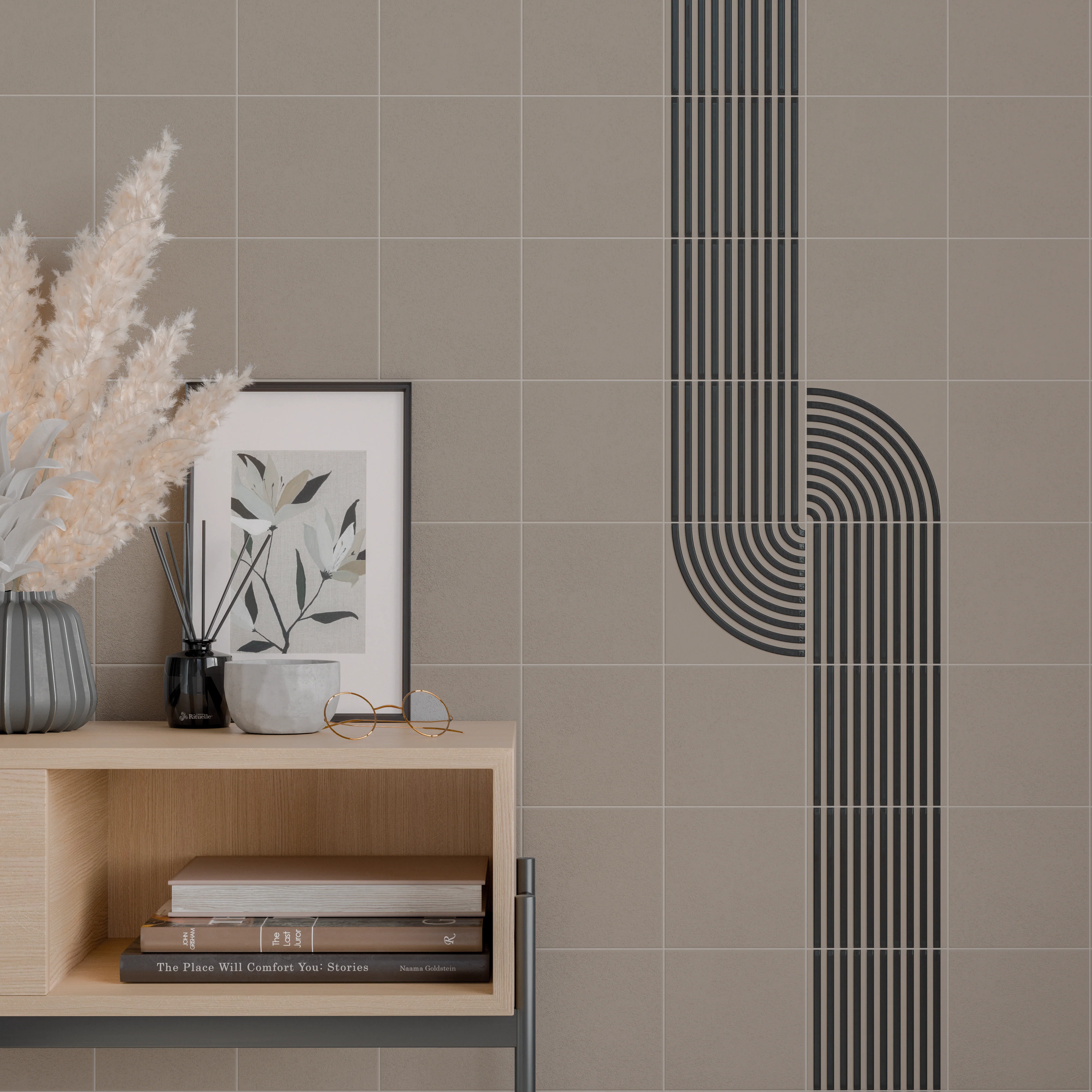 Twister Twist Matte 5X5 Taupe Stone Graphite - Image 2